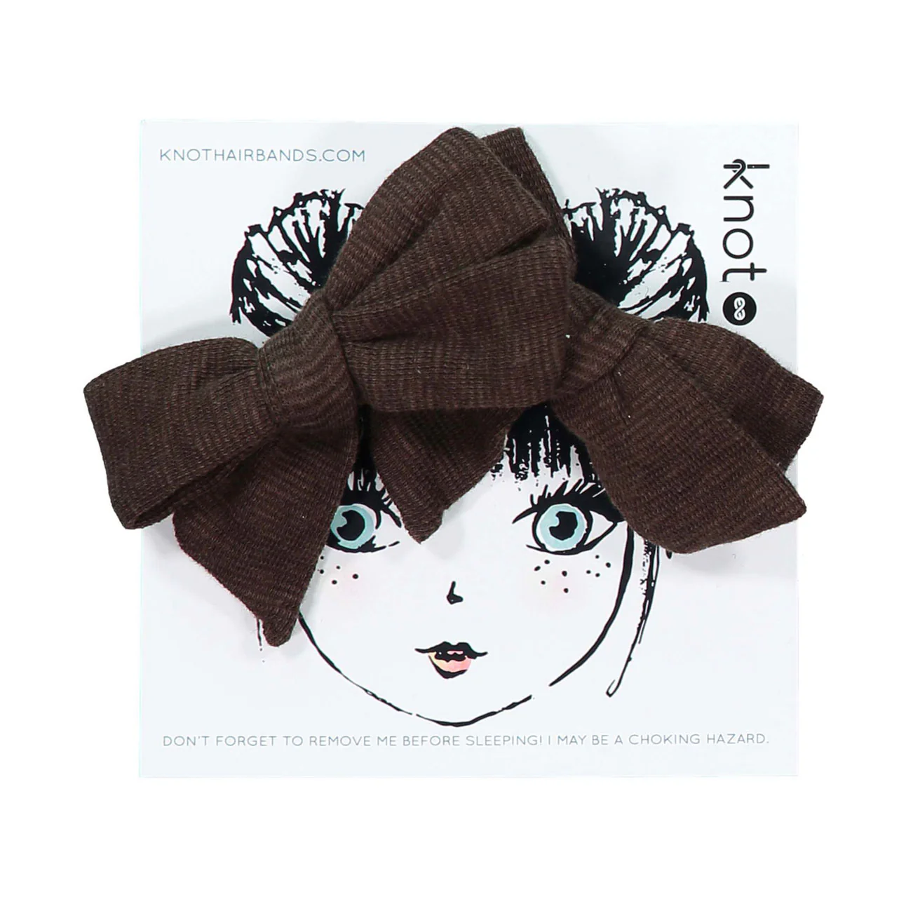 Knot Hairbands  Cocoa Jersey Mini Bow Set