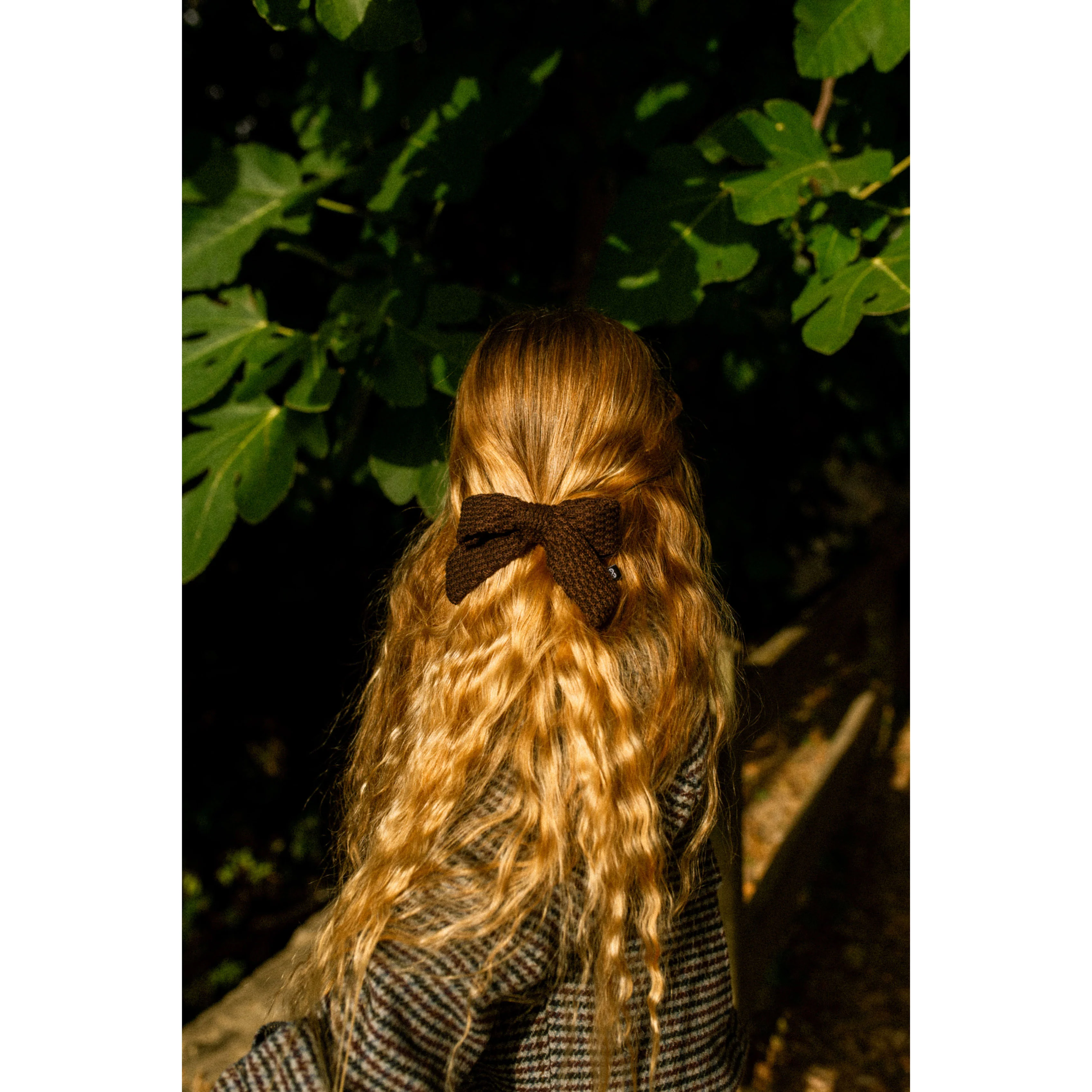 Knot Hairbands  Cocoa Knitted Bow Clip - Image 2
