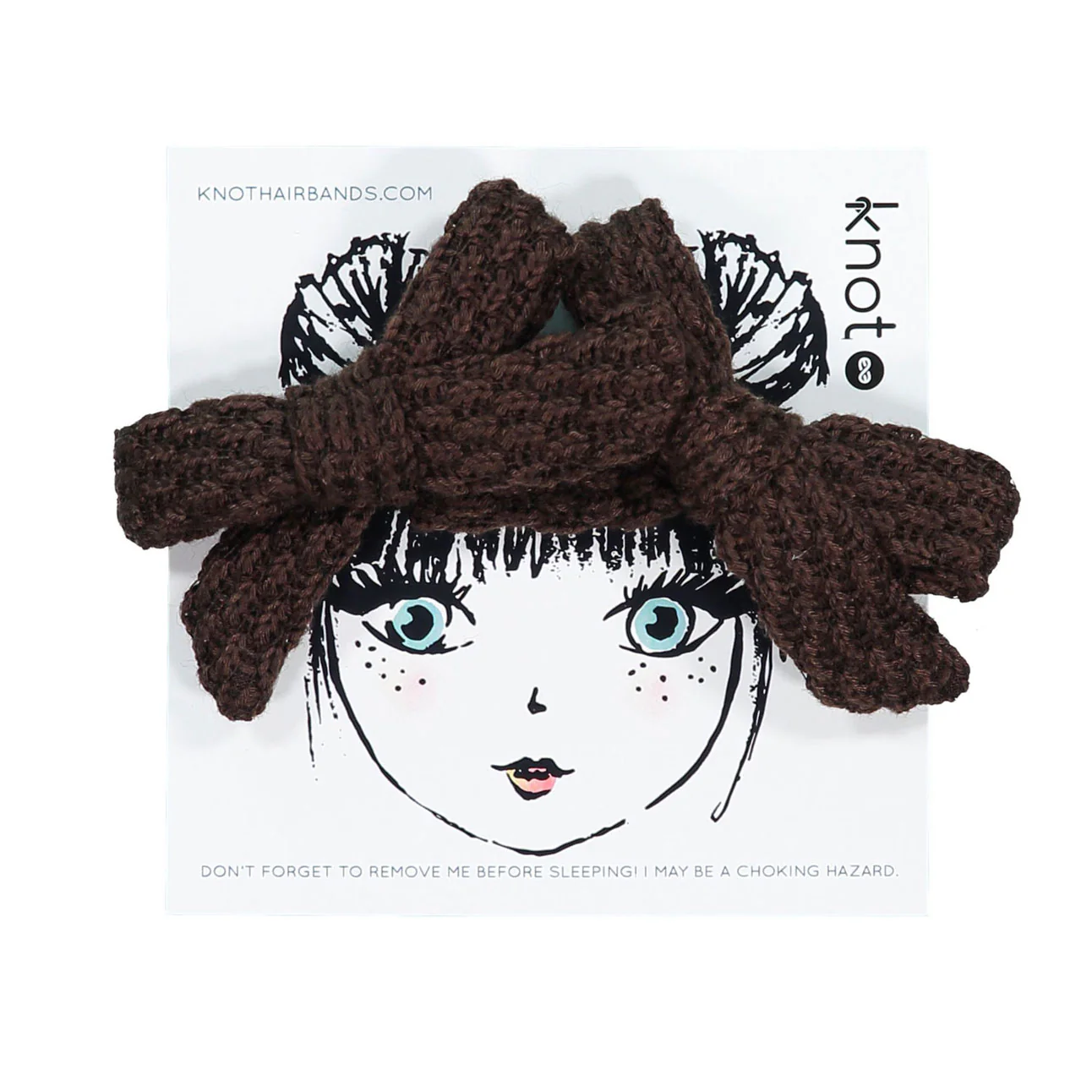 Knot Hairbands  Cocoa Knitted Mini Bow Set