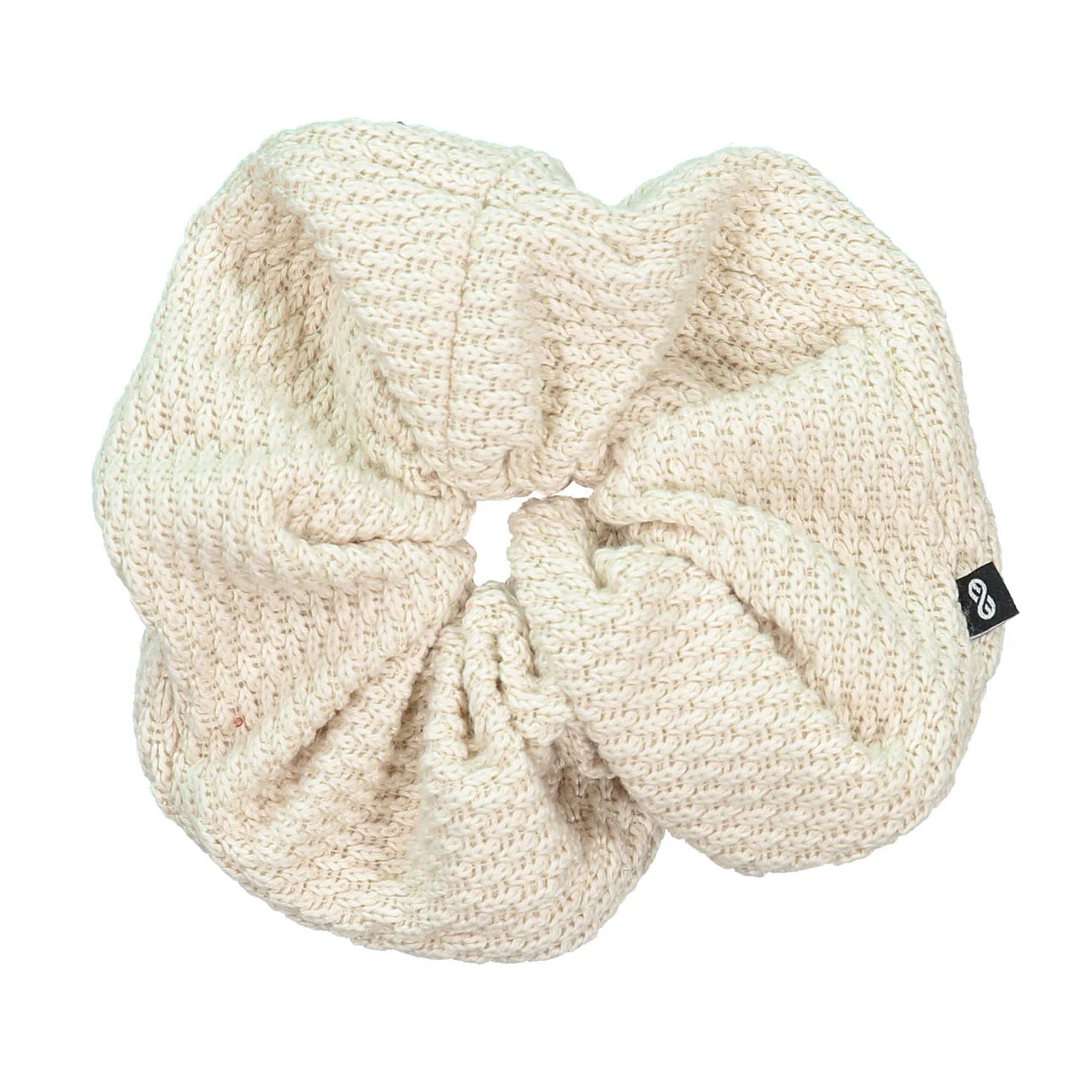 Knot Hairbands  Cream Knitted Scrunchie