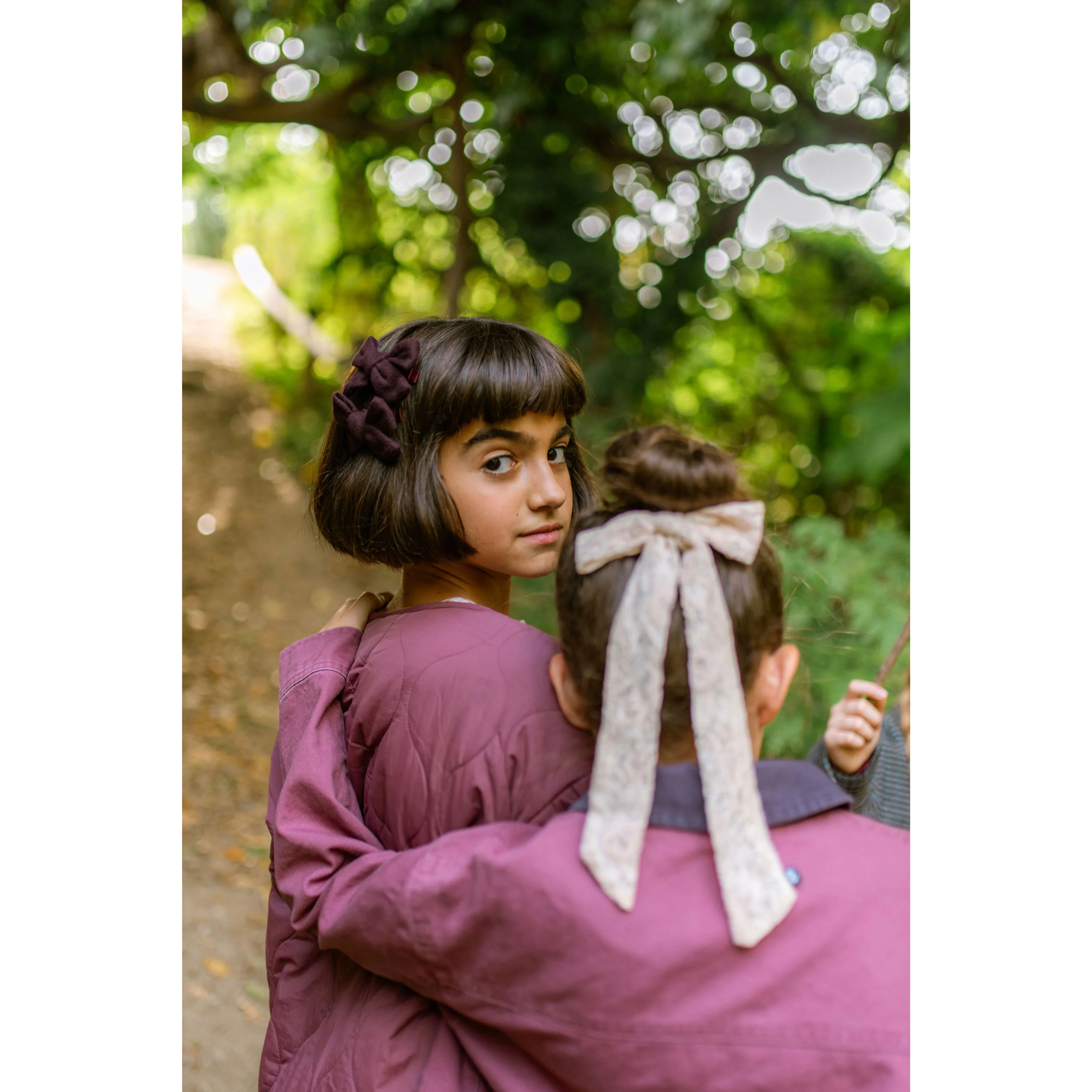 Knot Hairbands  Cream Lace Bow - Image 2