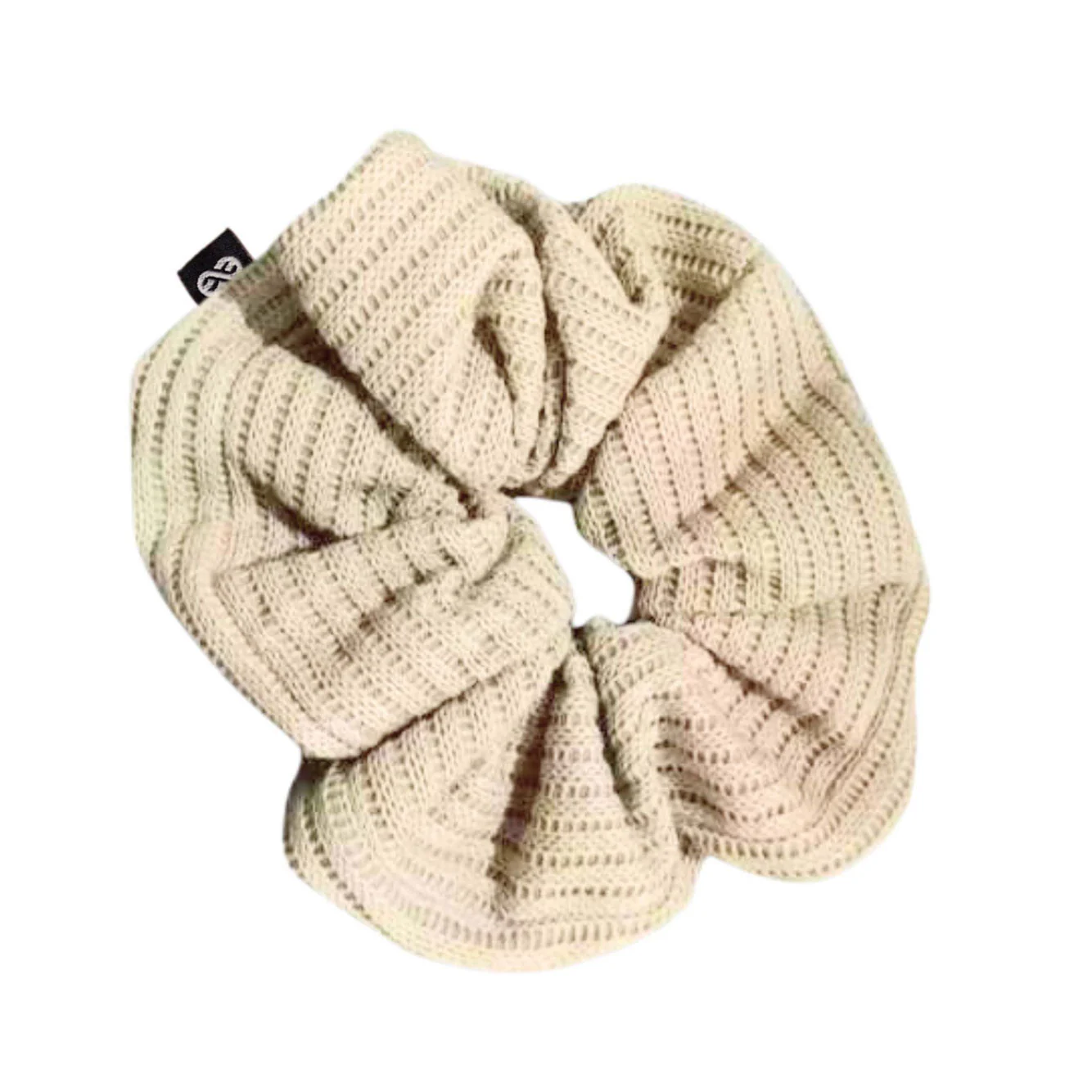 Knot Hairbands Cream Sweater Scrunchie
