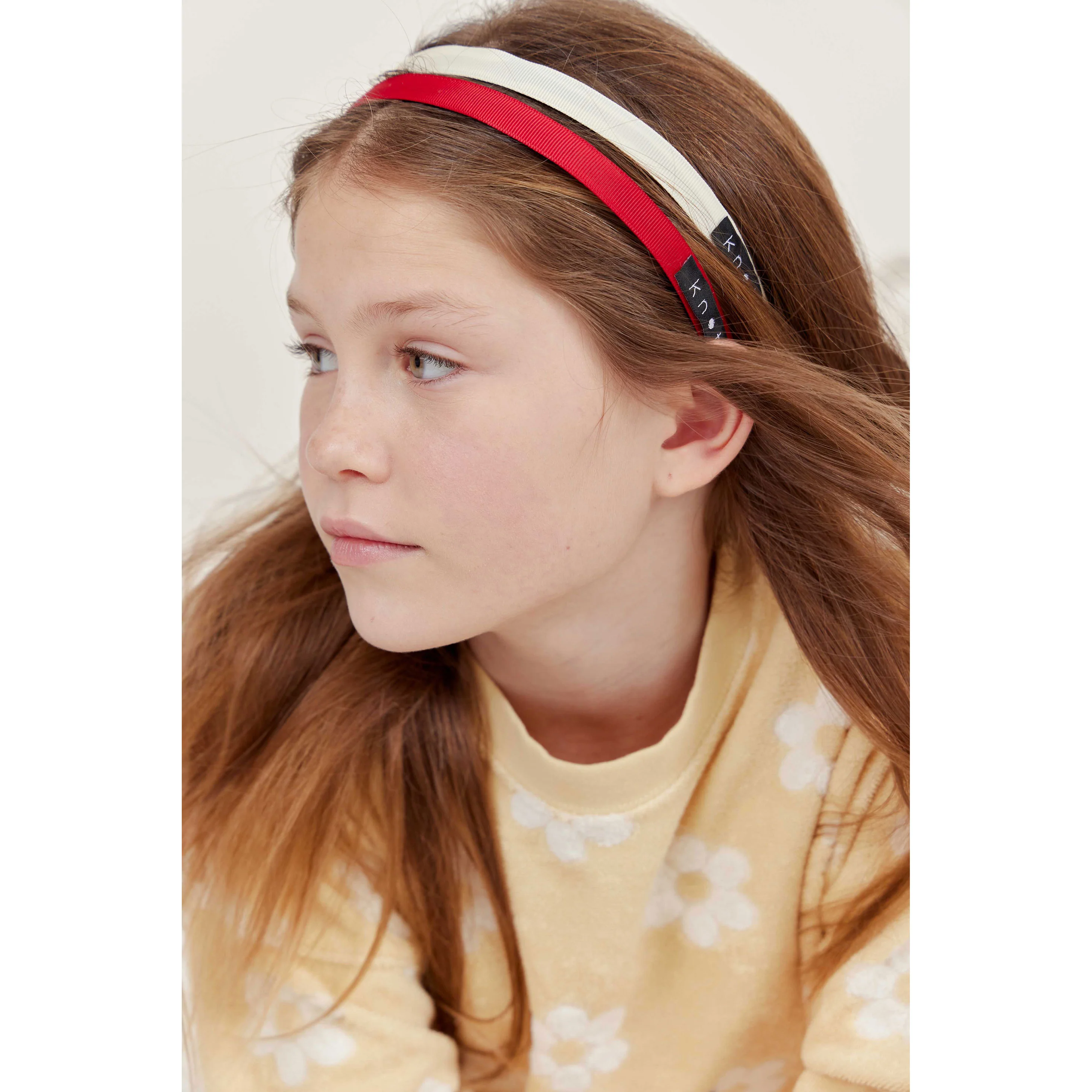 Knot Hairbands Creme Ribbon Headband - Image 2