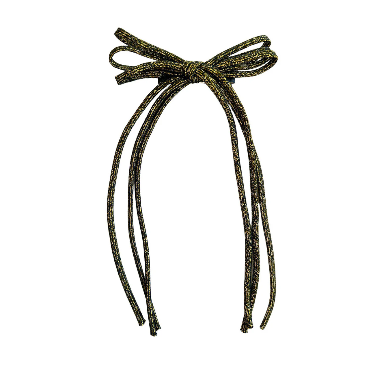 Knot Hairbands  Gold Corded Bow Clip