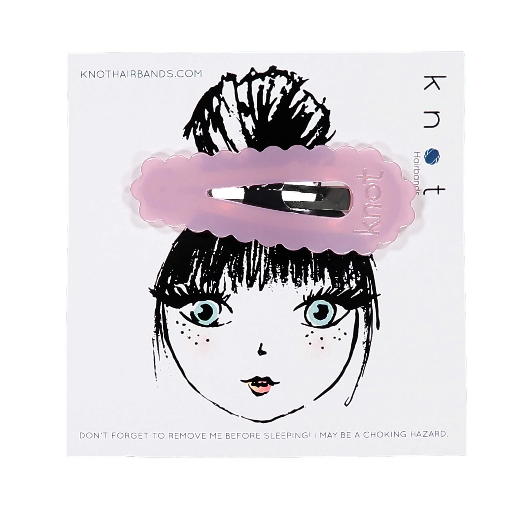 Knot Hairbands Lavender Pastel Single Clip