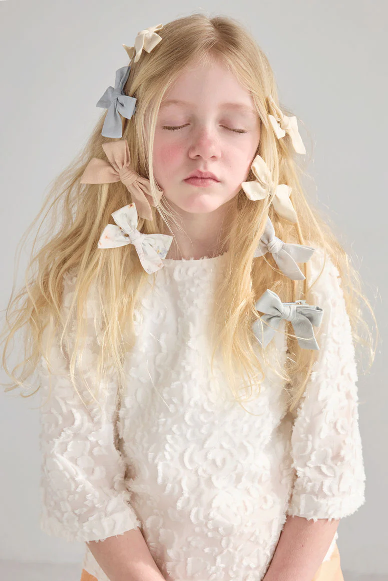 Knot Hairbands  Light Wash Vintage Denim Bow Set - Image 2