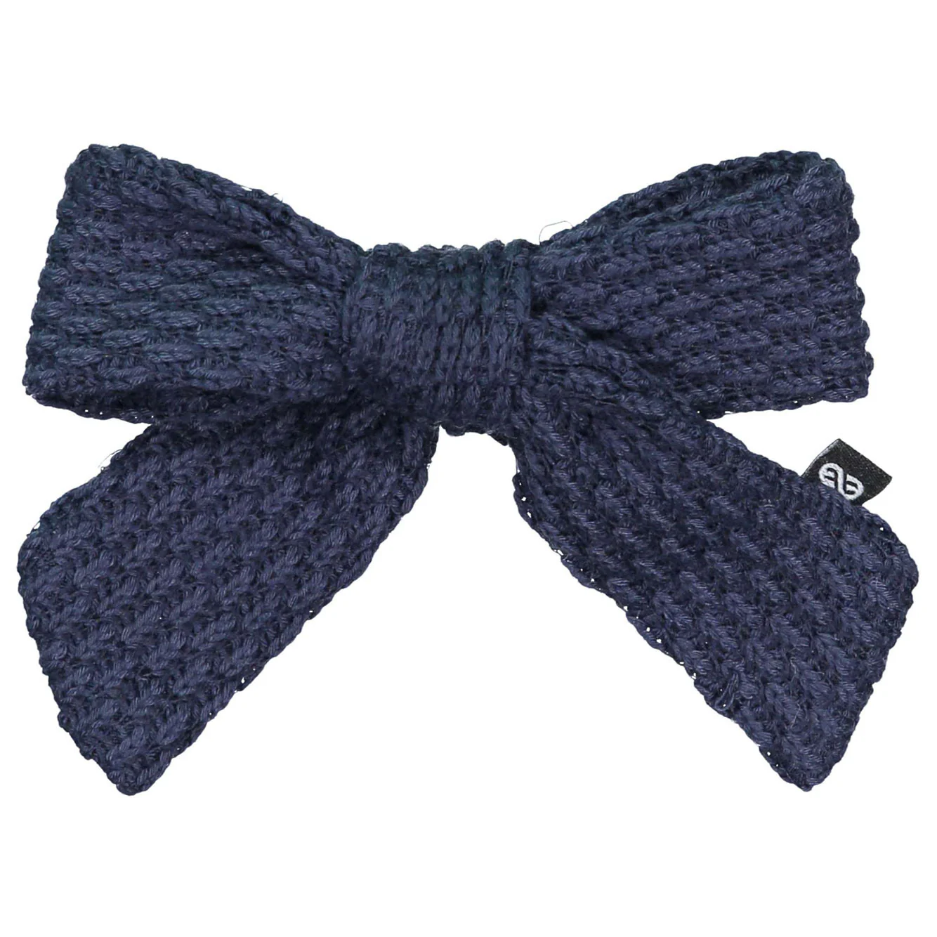 Knot Hairbands  Navy Knitted Bow Clip