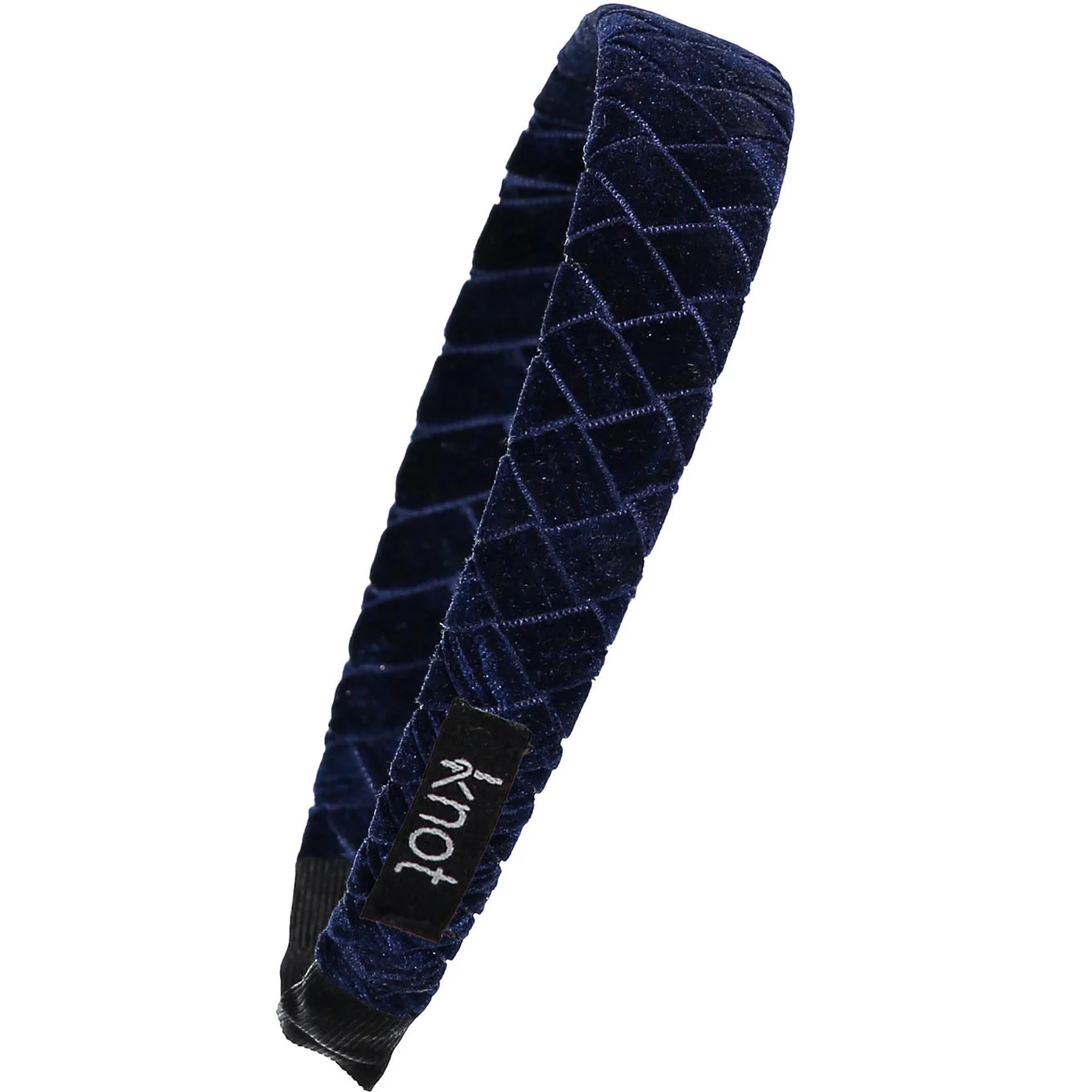 Knot Hairbands Navy Velvet Trim Headband