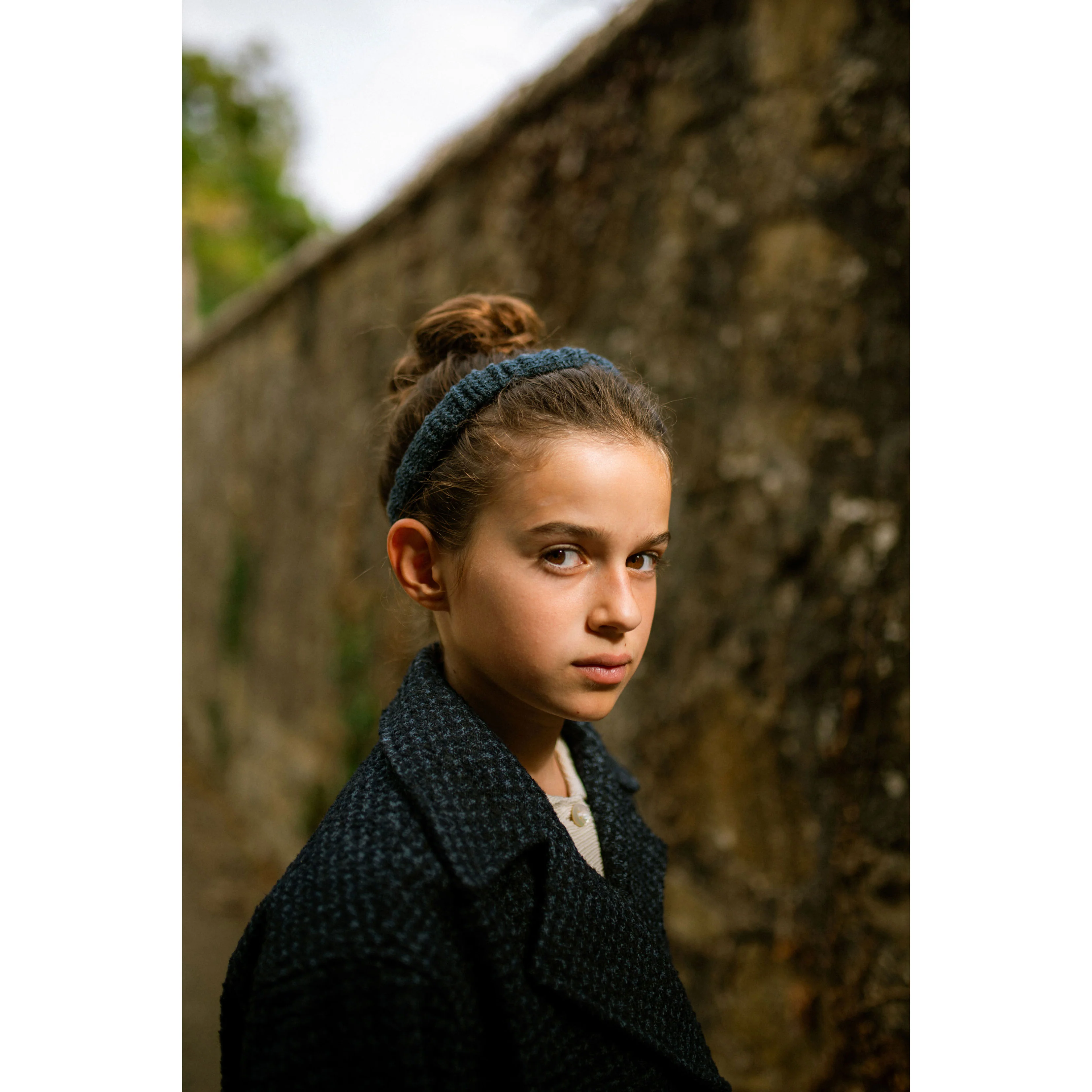 Knot Hairbands  Navy Waffle Headwrap - Image 2