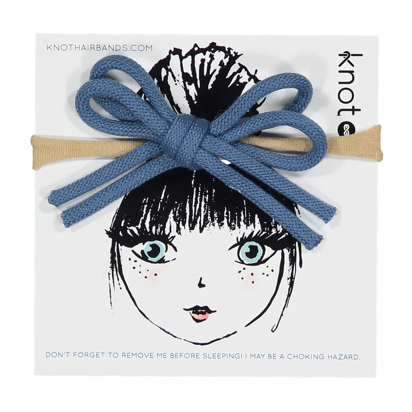 Knot Hairbands Ocean Blue Twist Bow Band