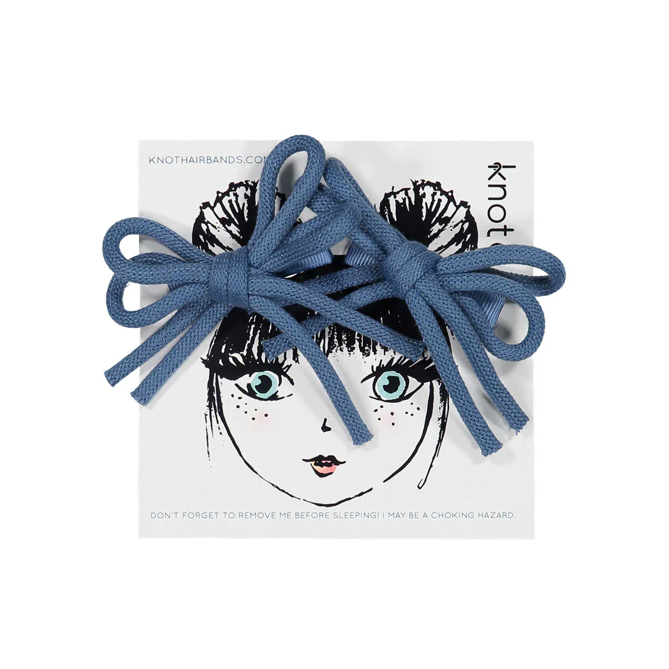 Knot Hairbands Ocean Blue Twist Clip Set