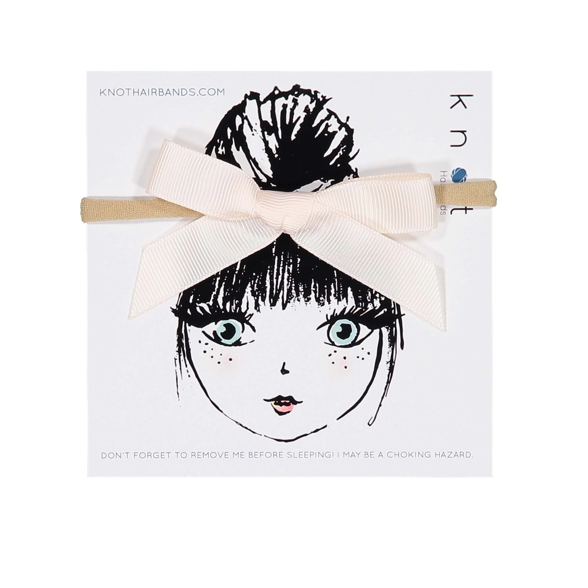 Knot Hairbands Pale Pink Ribbon Bow Band