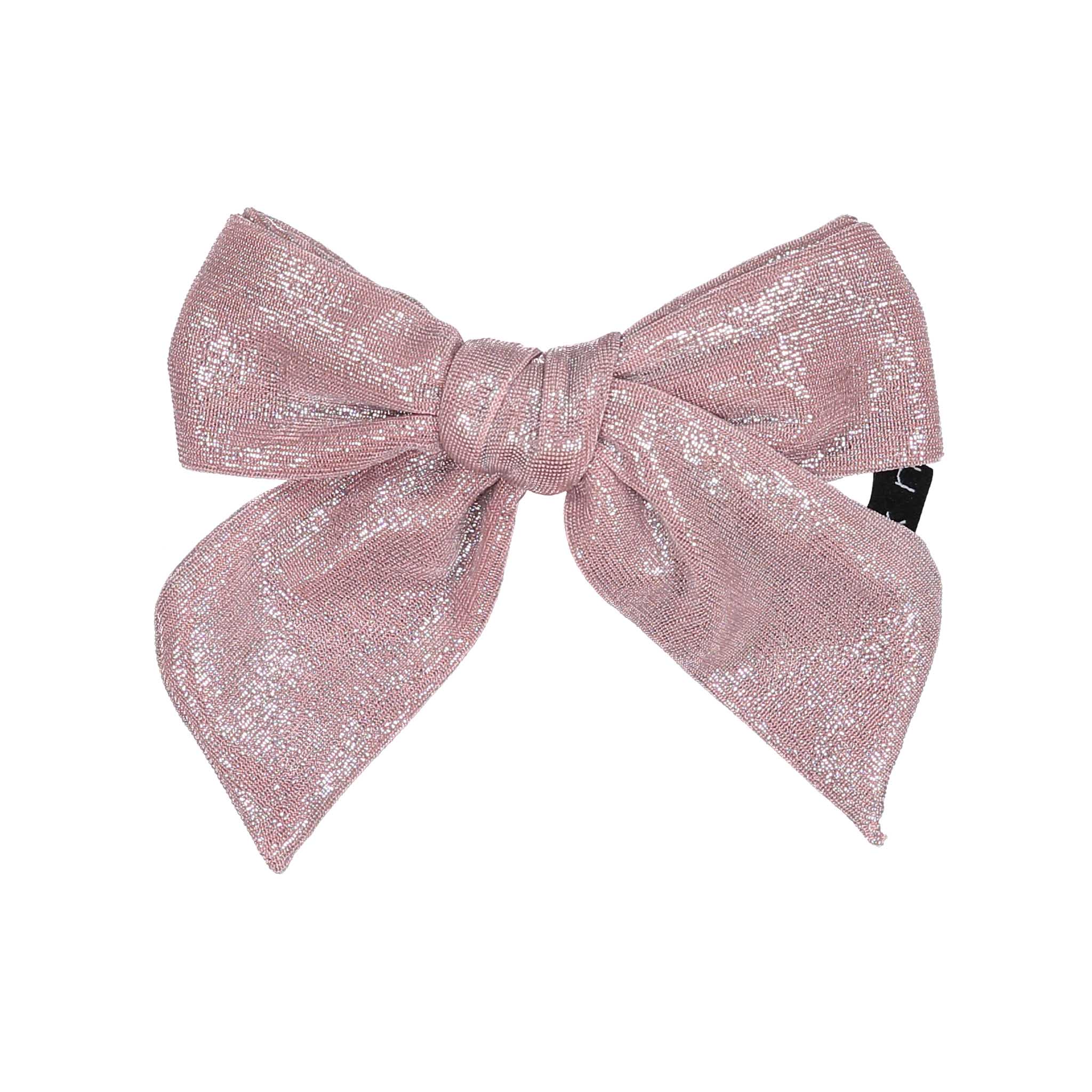 Knot Hairbands Pink Glimmer Bow Clip