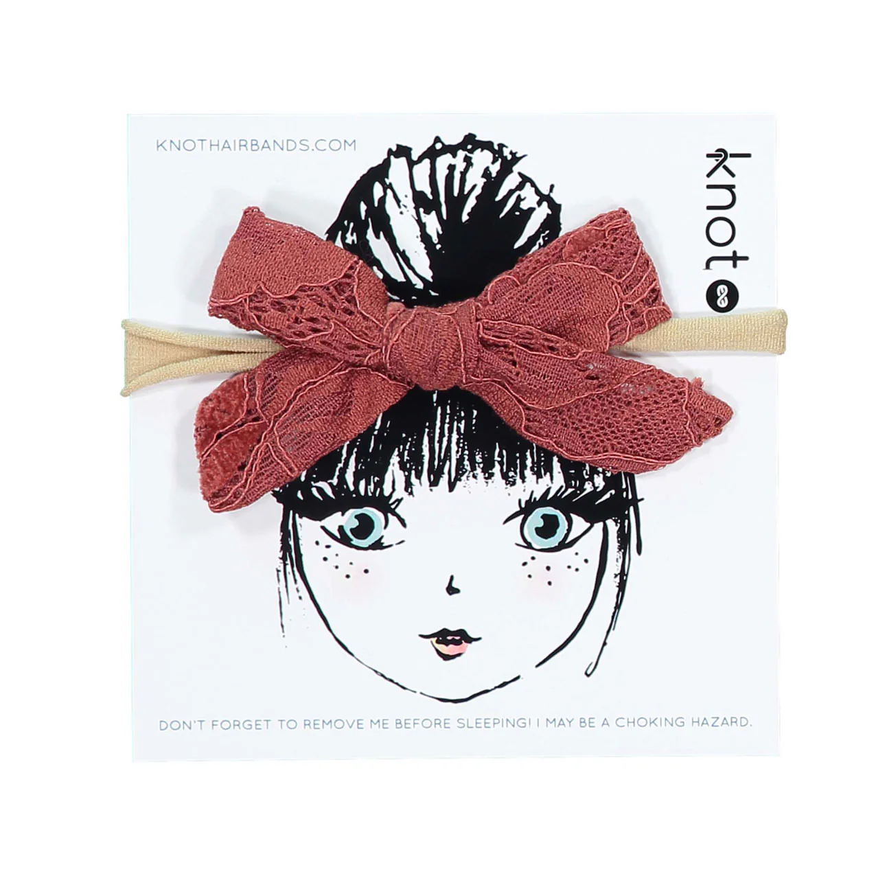 Knot Hairbands  Rose Lace Mini Bow Band