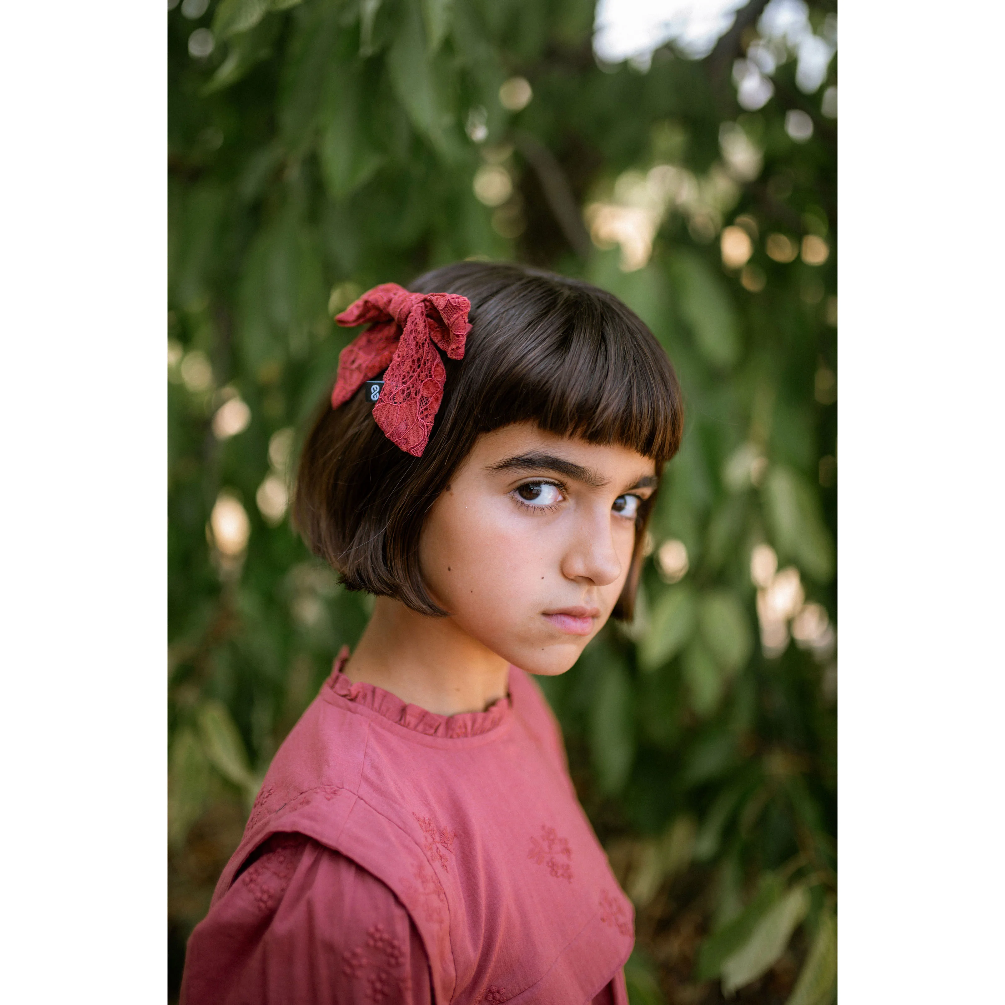 Knot Hairbands  Rose Lace Petite Bow - Image 2