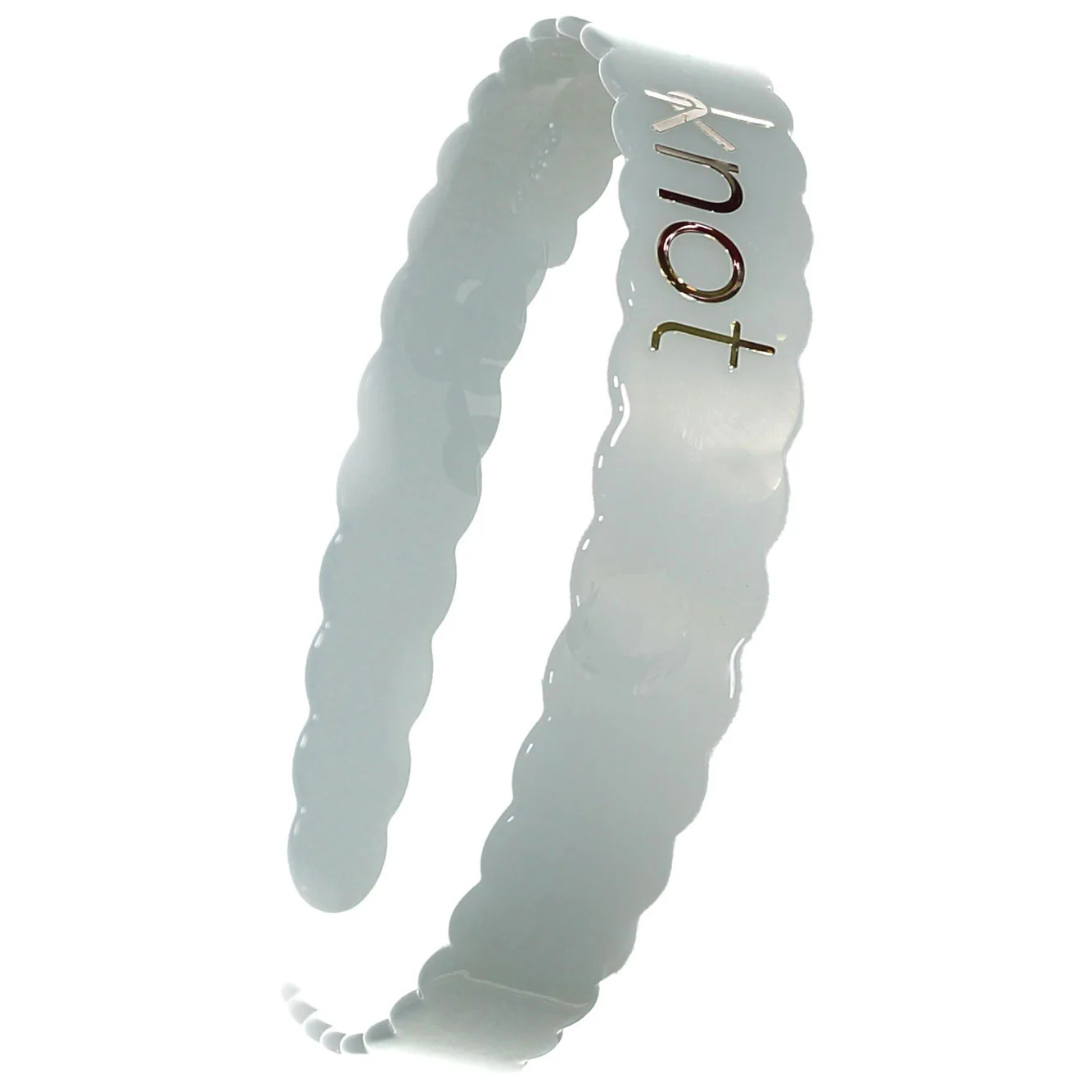Knot Hairbands Sky Blue Scalloped Headband