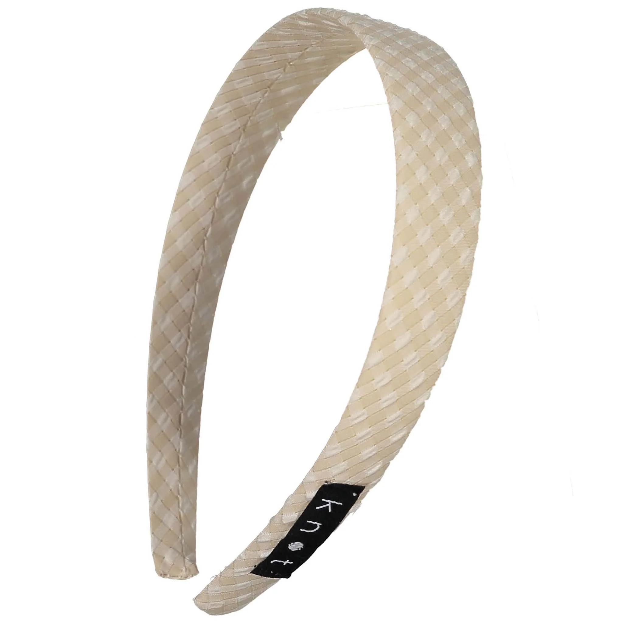 Knot Hairbands Tan Seersucker Headband