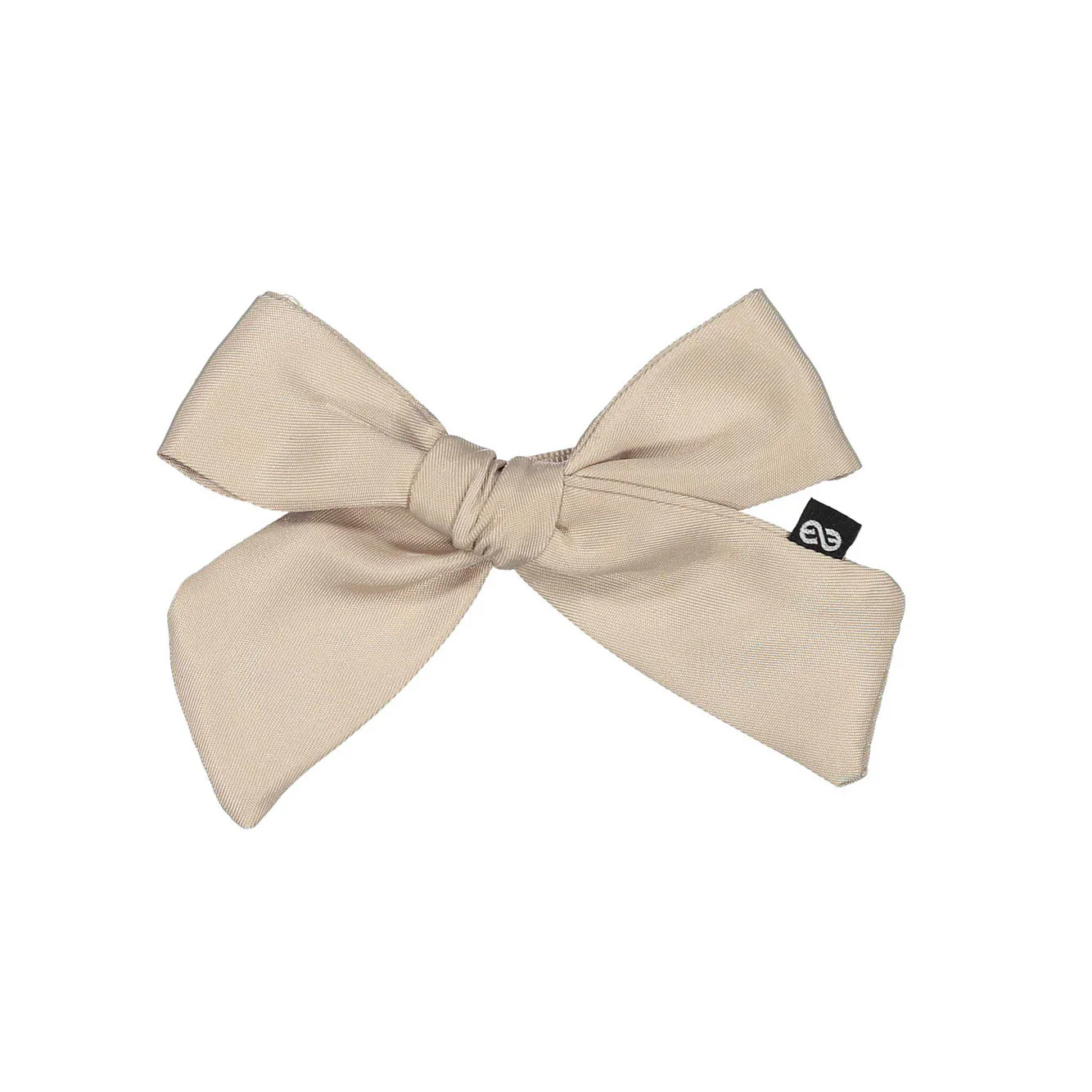 Knot Hairbands Taupe Sateen Petite Bow Clip