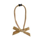 Knot Hairbands Taupe Velvet Trim Band