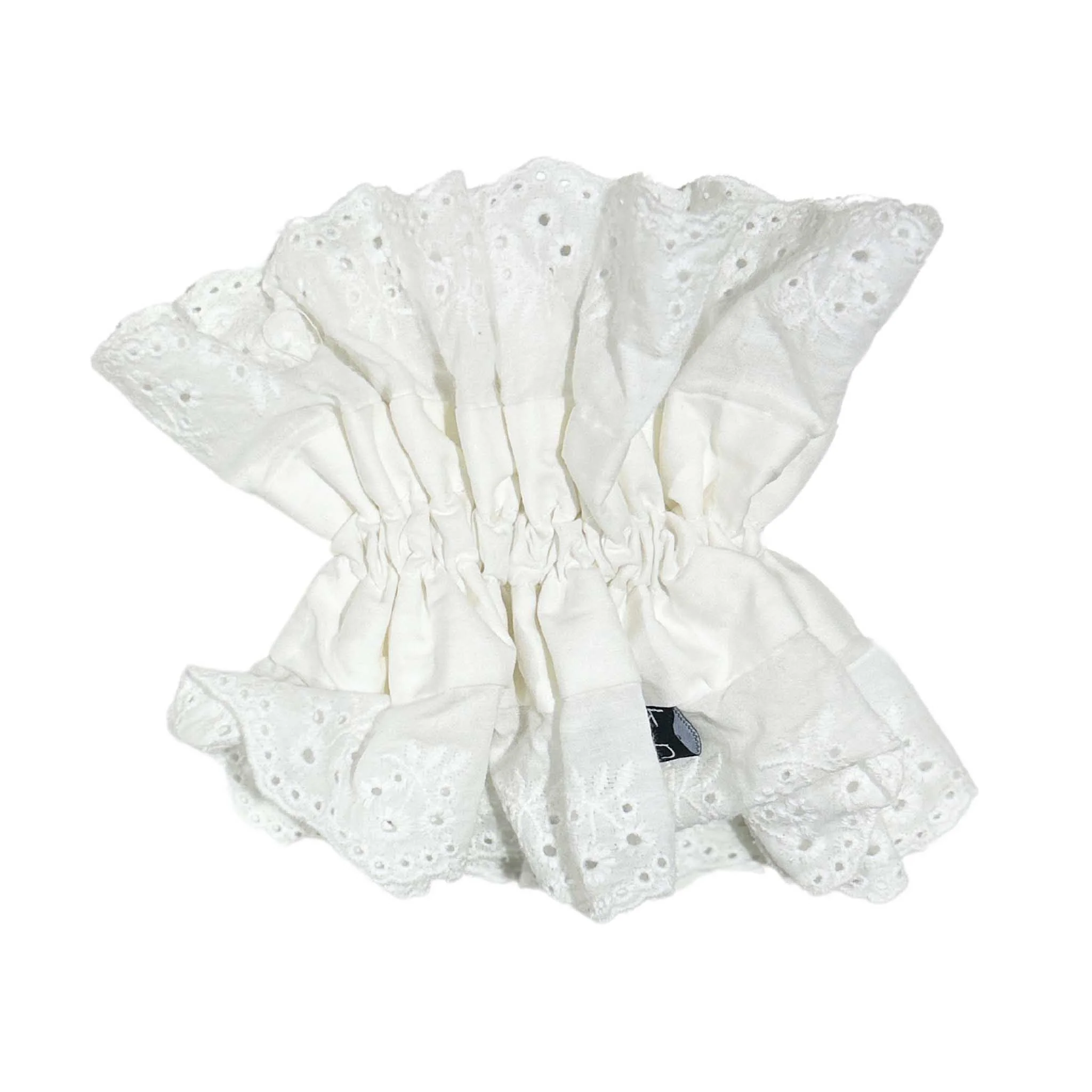 Knot Hairbands White Eyelet Scrunchie