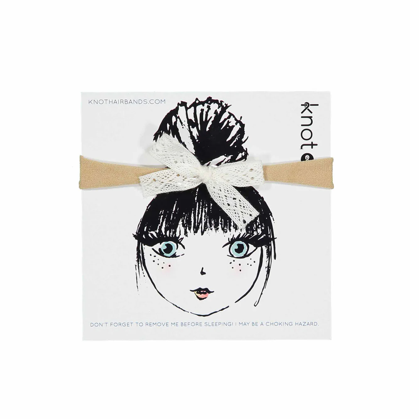 Knot Hairbands White Lace Ribbon Bow Band