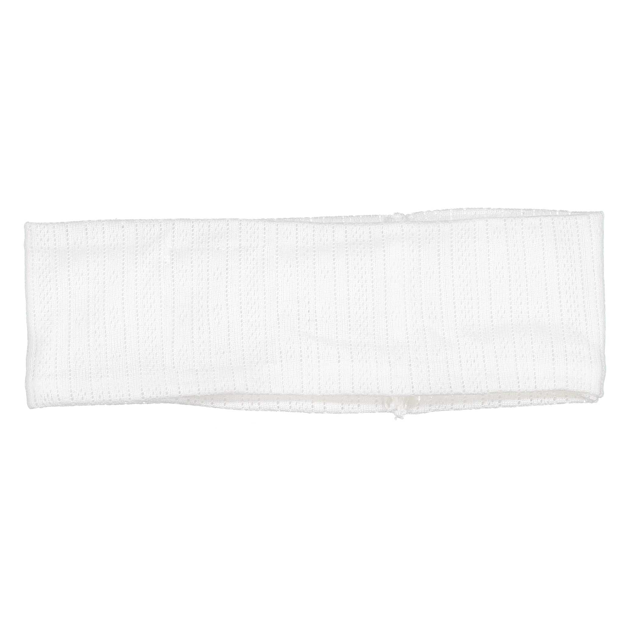Knot Hairbands White Pointelle Headwrap