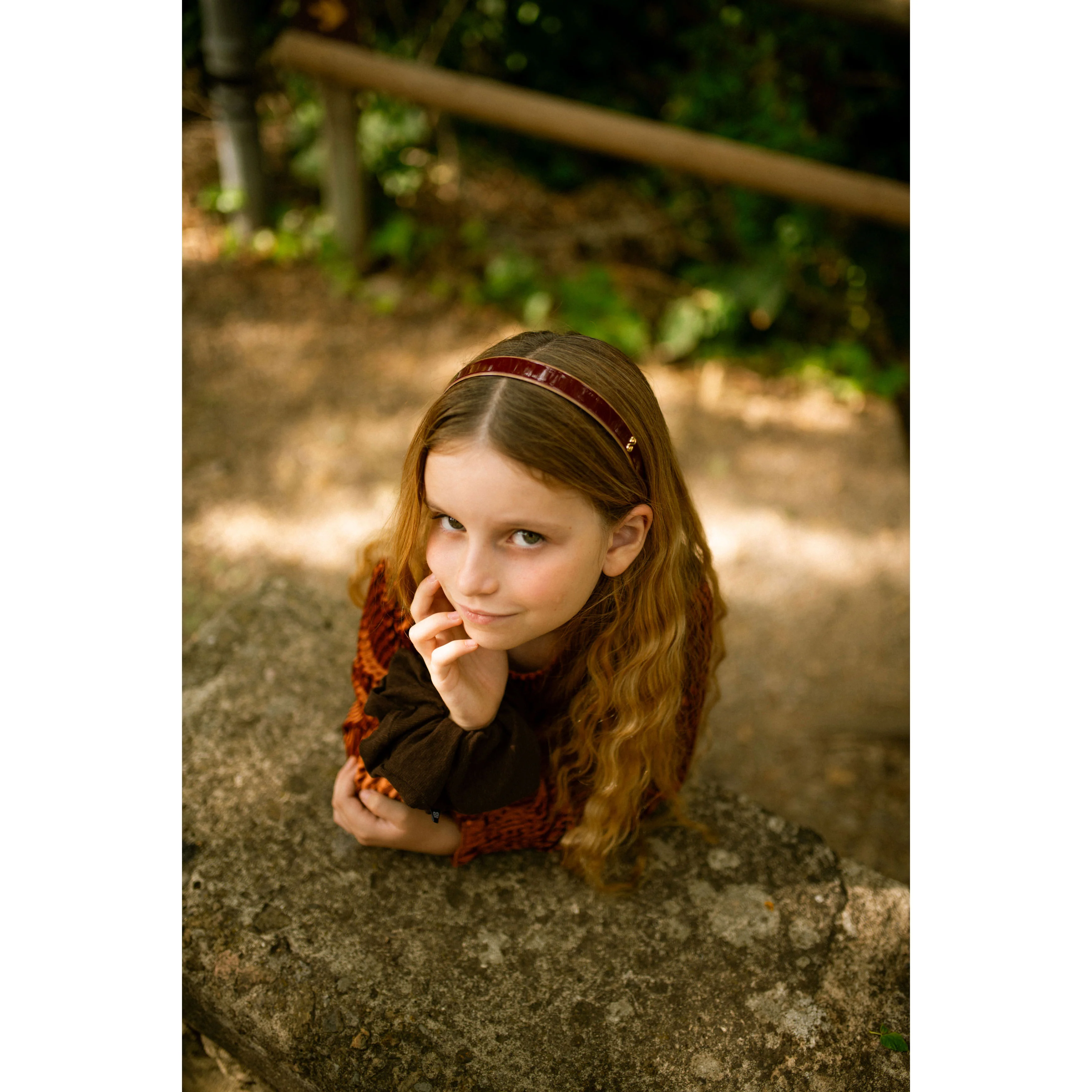 Knot Hairbands  Wine + Camel Profile Headband - Image 2