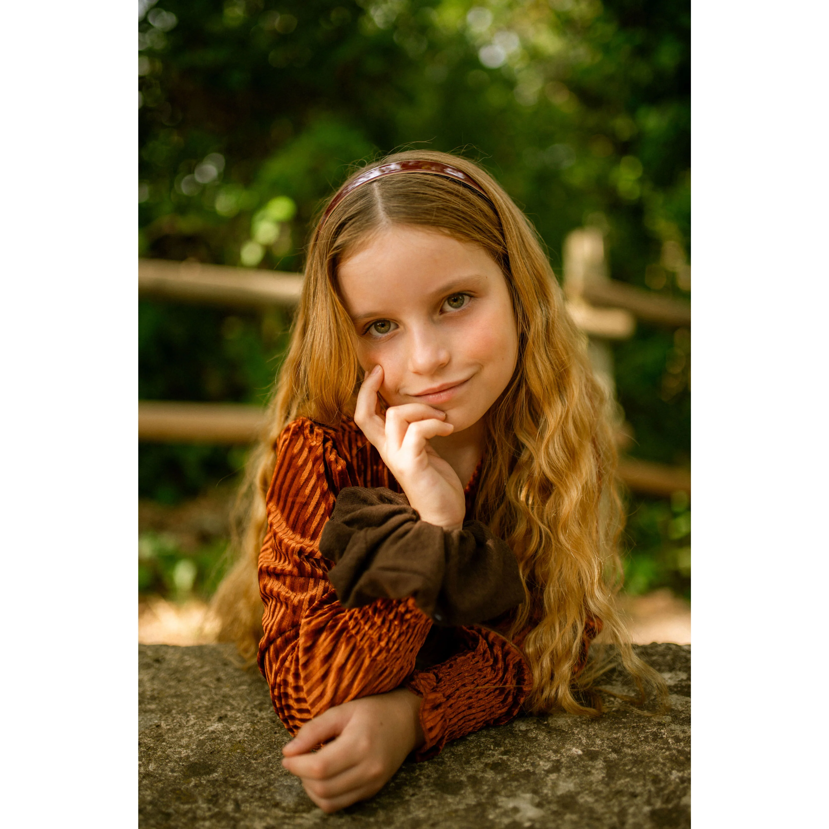 Knot Hairbands  Wine + Camel Profile Headband - Image 3