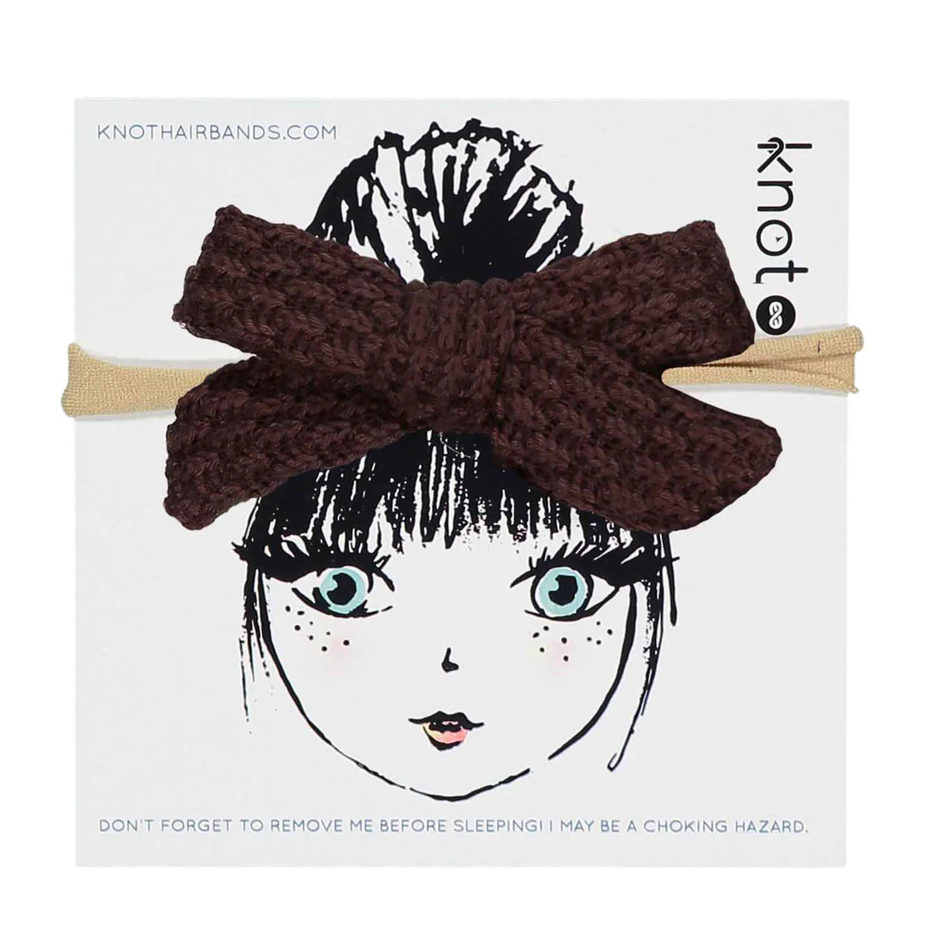Knot Hairbands  Wine Knitted Bow Band
