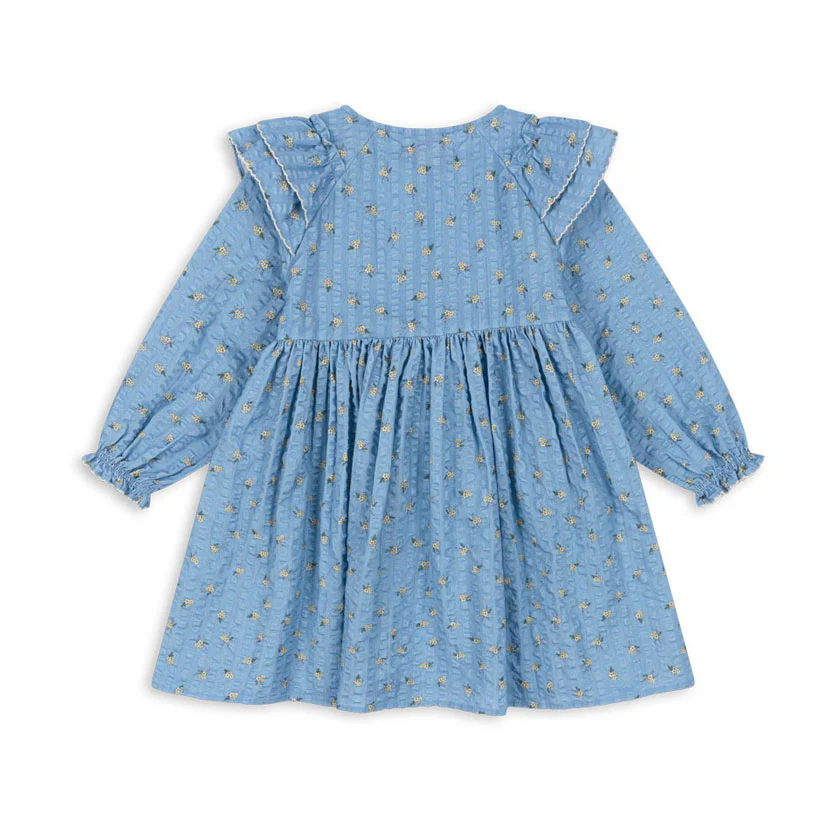 Konges Slojd Billie Blue Kim Frill Dress - Image 3