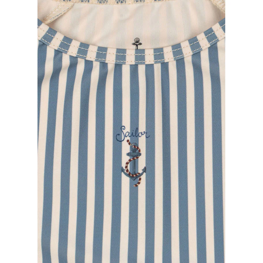 Konges Slojd Blue Sailor Stripe Aster Swim Shirt - Image 3