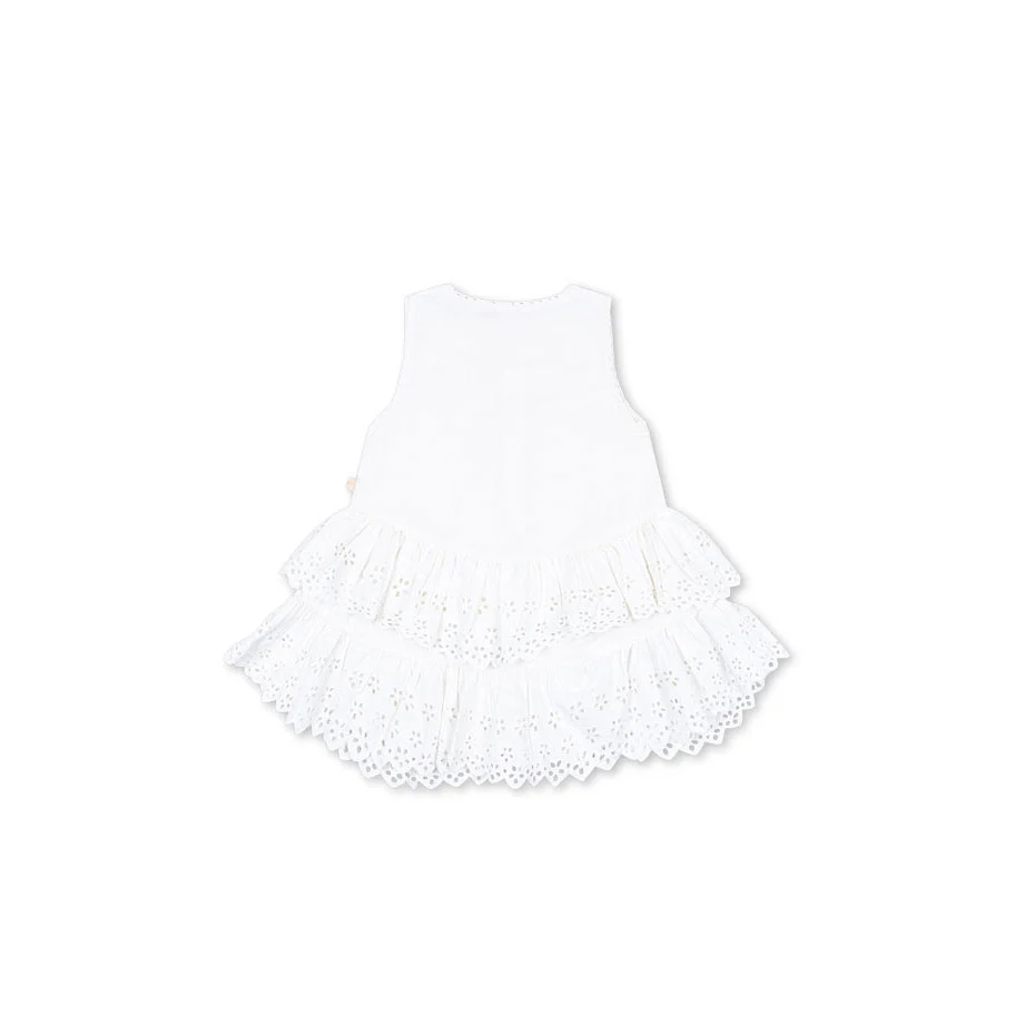 Konges Slojd Bright White Evelina Dress - Image 3