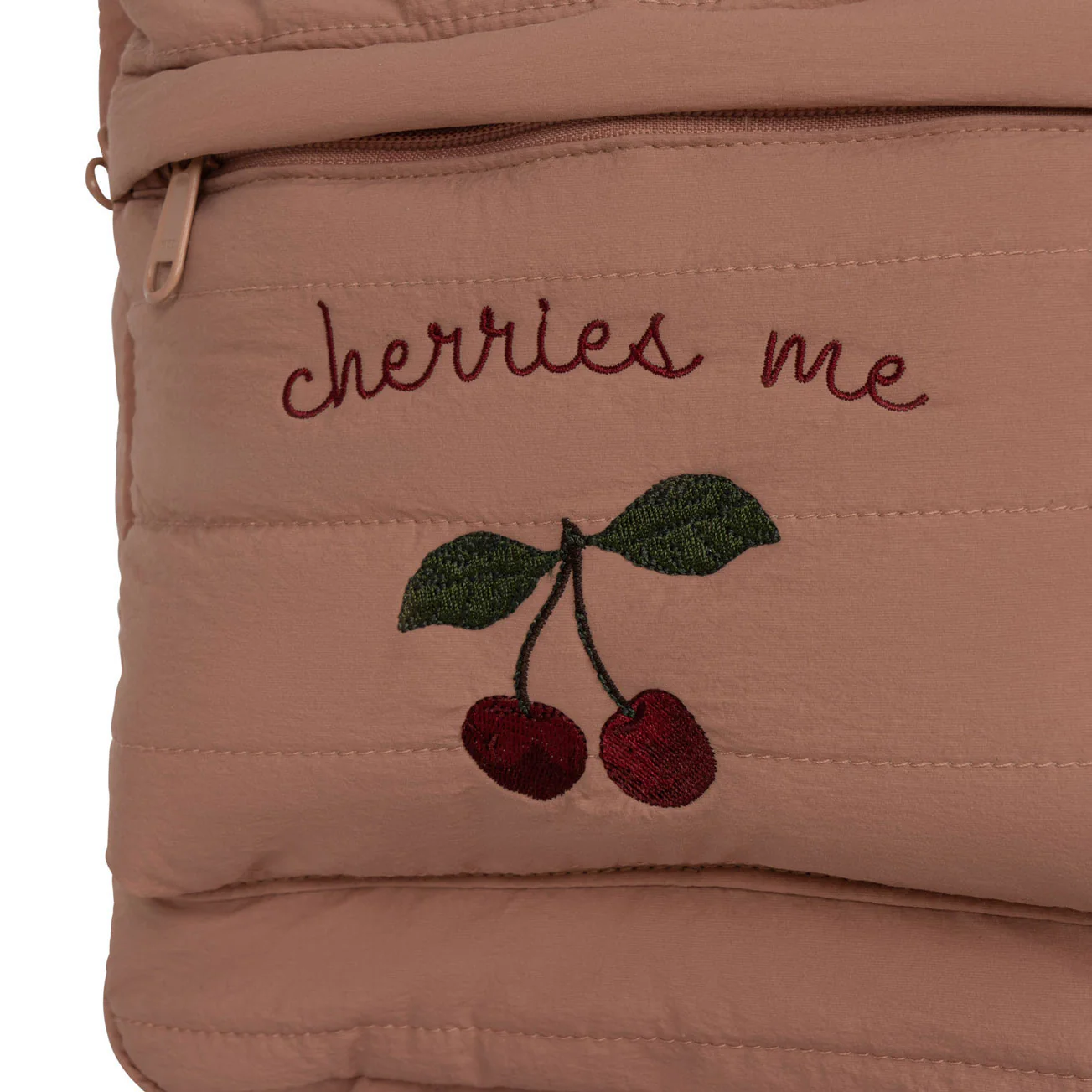 Konges Slojd Cameo Brown Juno Quilted Backpack Midi - Image 4