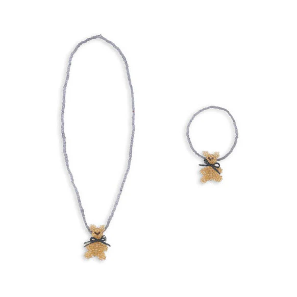 Konges Slojd Captain'S Blue Teddy Necklace And Bracelet Set - Image 2