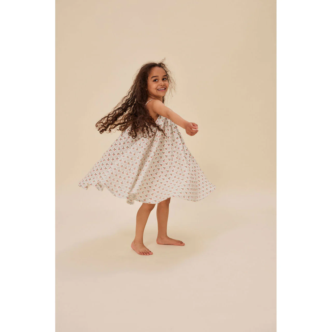 Konges Slojd Cherry Motif Coco Strap Dress - Image 3