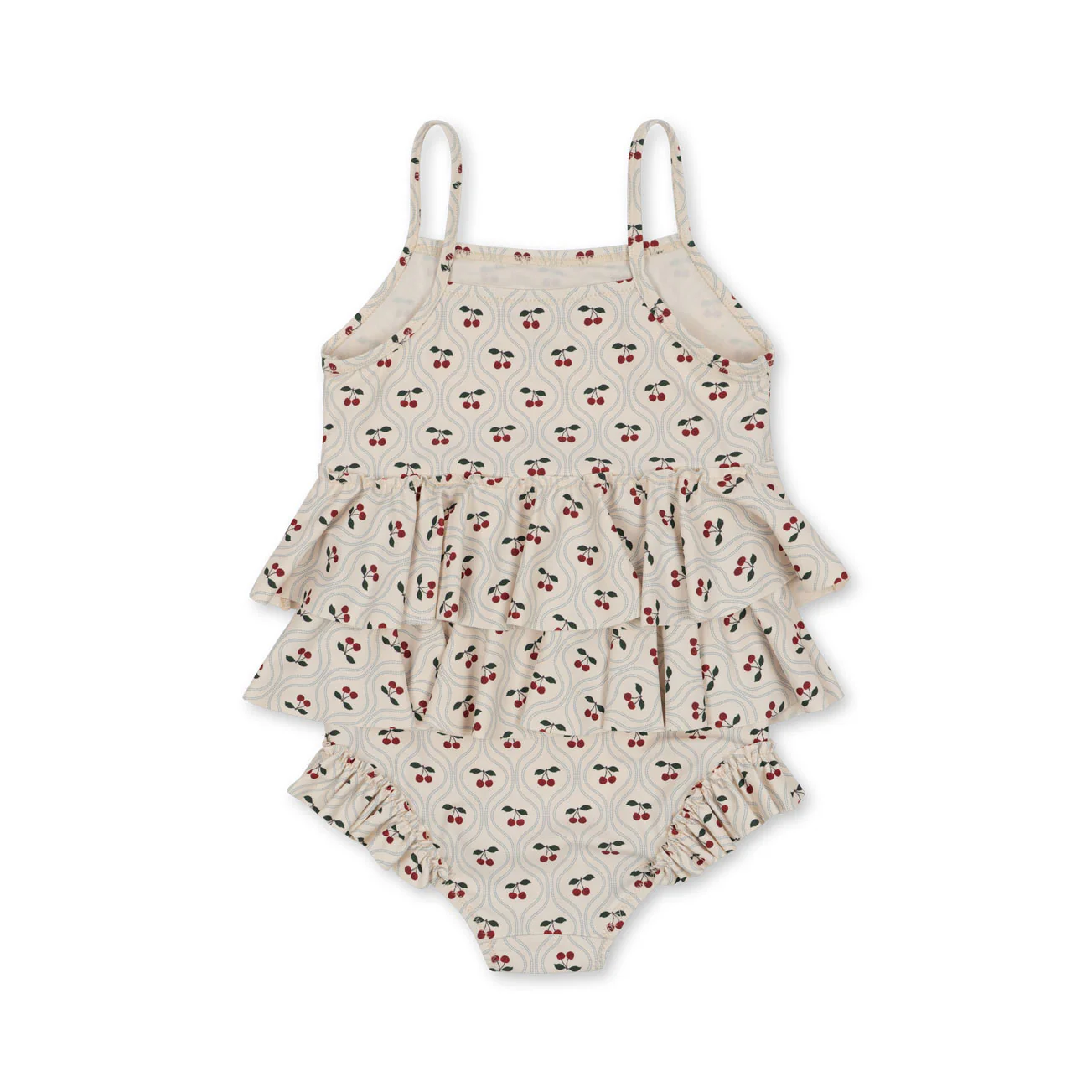 Konges Slojd Cherry Motif Manuca Frill Swimsuit - Image 4