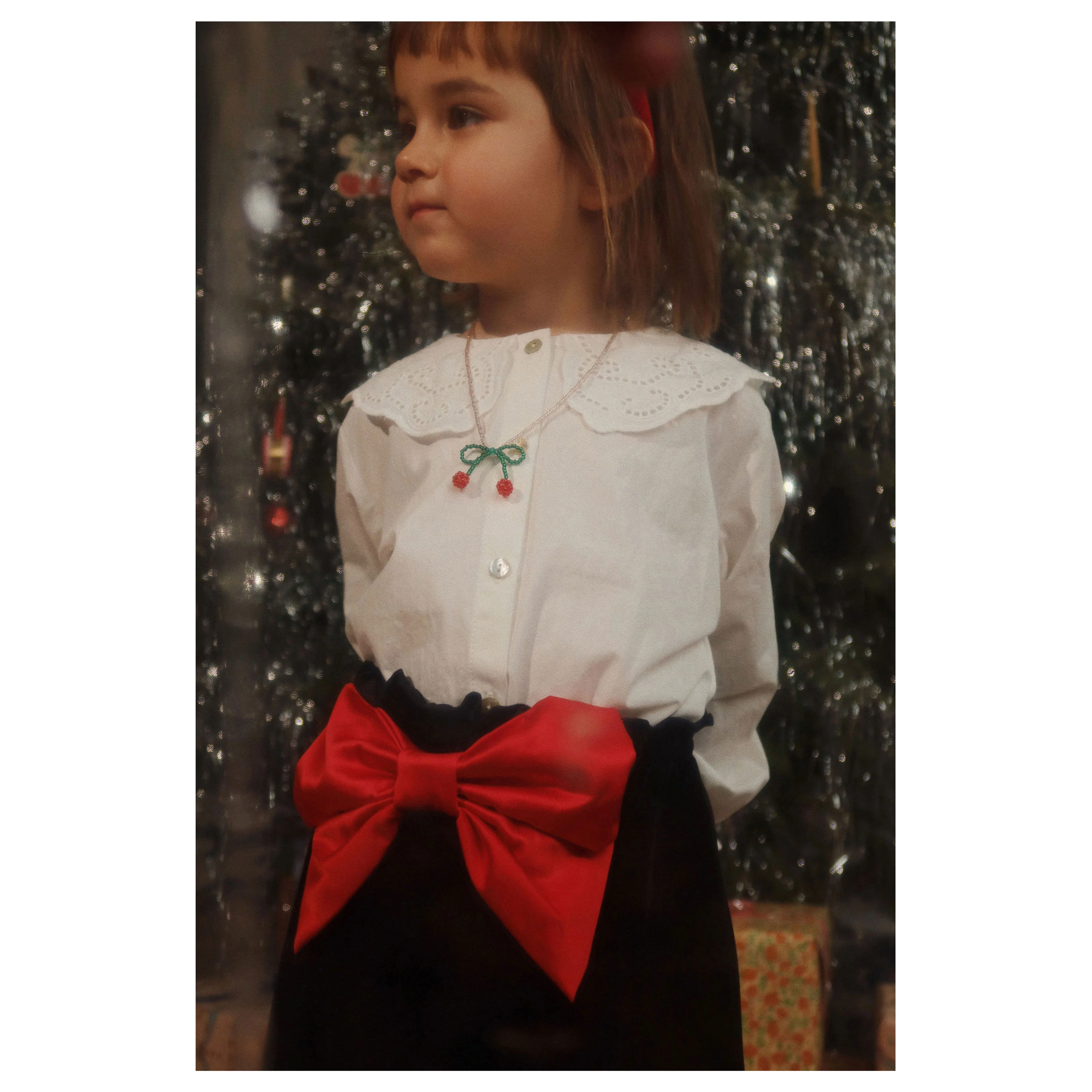 Konges Slojd Cherry Pearly Necklace & Bracelet Set - Image 2