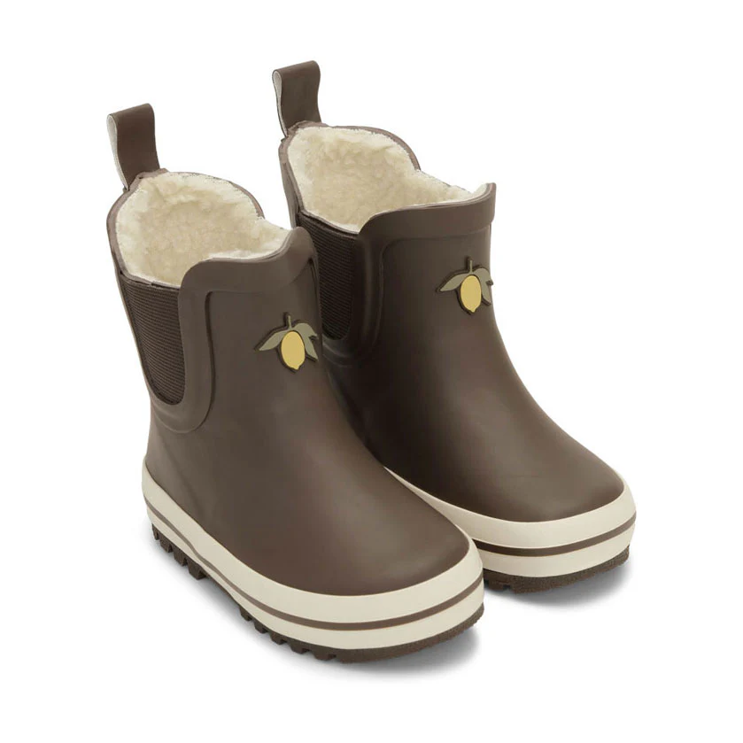 Konges Slojd Chocolate Brown Roi Rain Boots