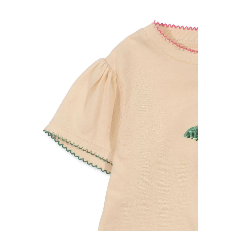 Konges Slojd Ecru Famo Puff Tee - Image 2