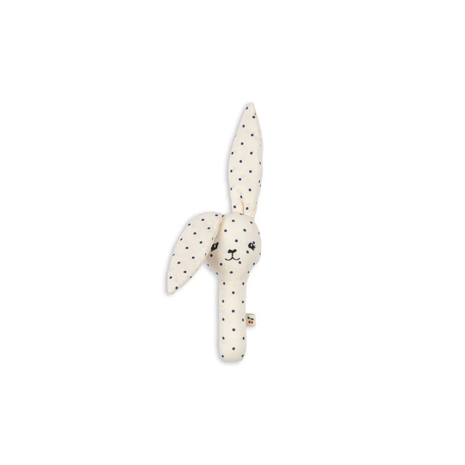 Konges Slojd Estate Dot Bunny Hand Rattle