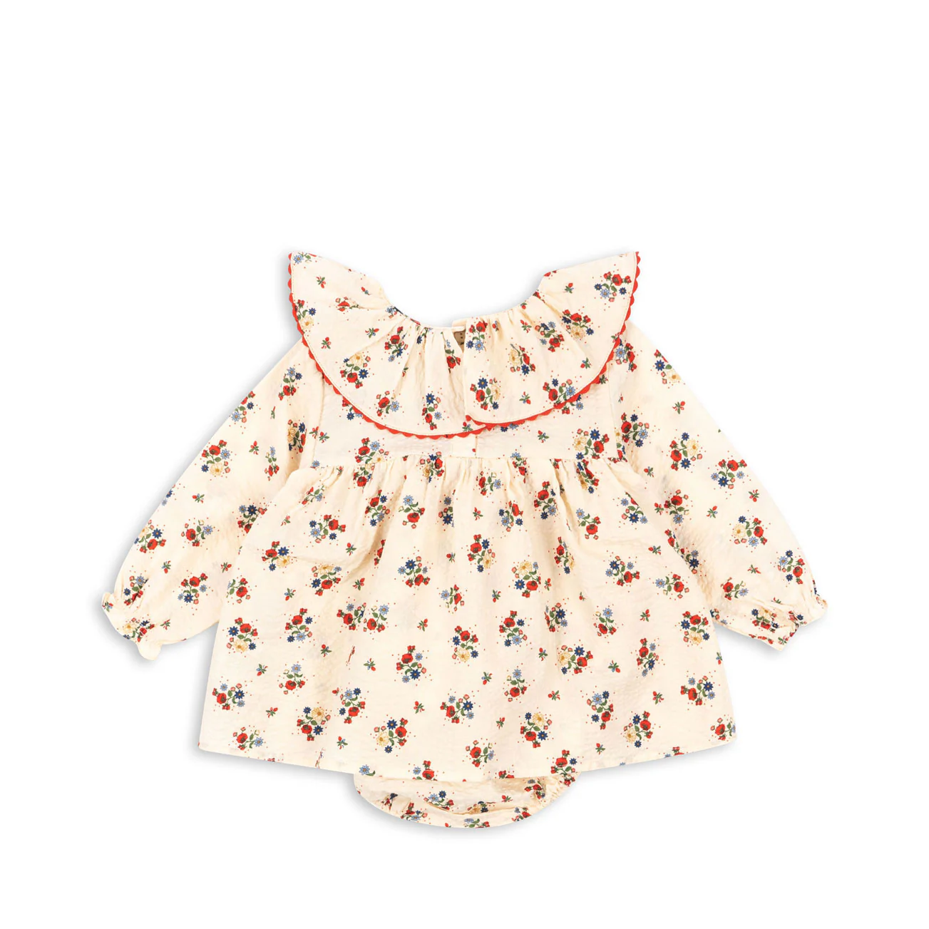 Konges Slojd Fifi Fleur Bella Frill Romper - Image 3