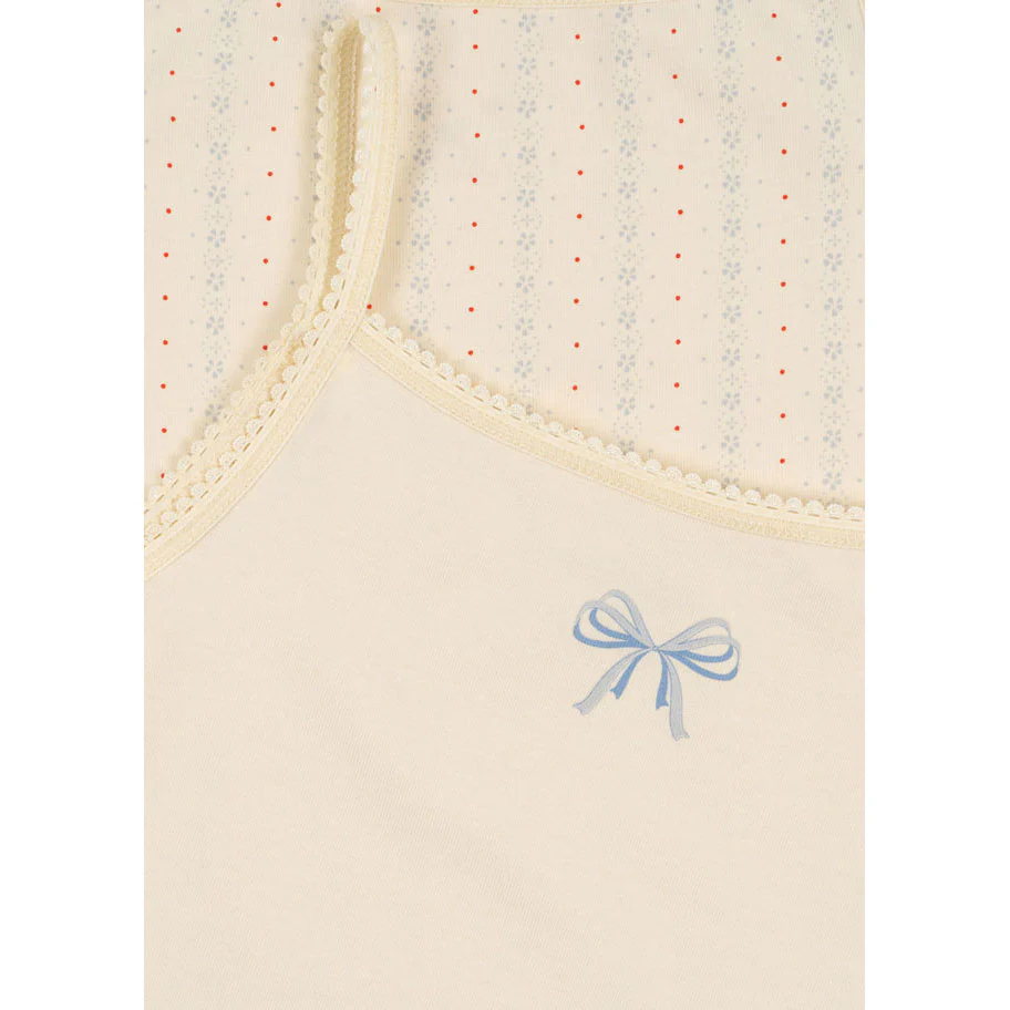 Konges Slojd Fleur /Pearl Basic 2 Pack Strap Top - Image 2