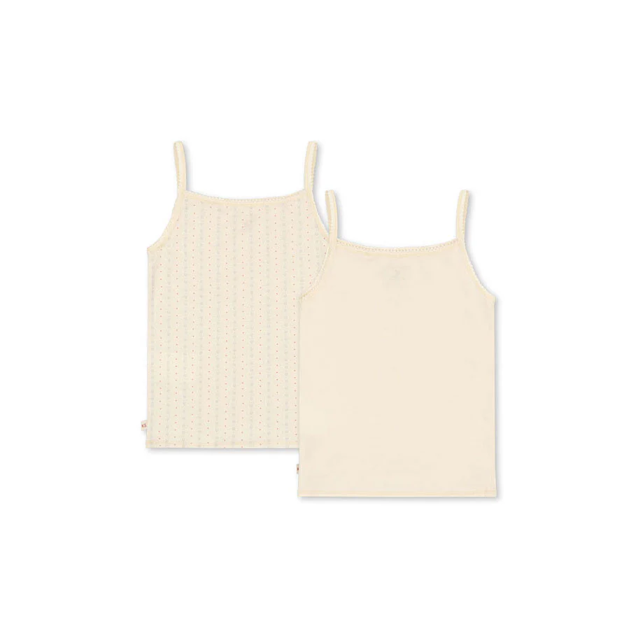 Konges Slojd Fleur /Pearl Basic 2 Pack Strap Top - Image 3