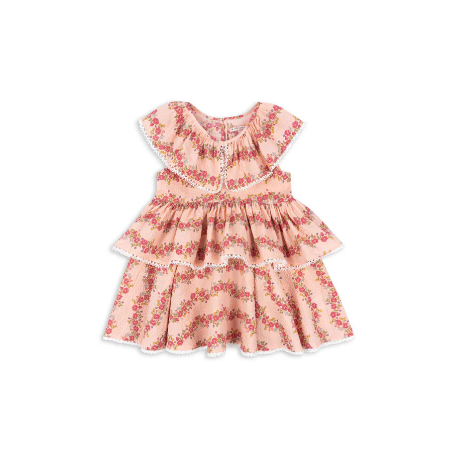 Konges Slojd Floria Pink Bella Frill Dress
