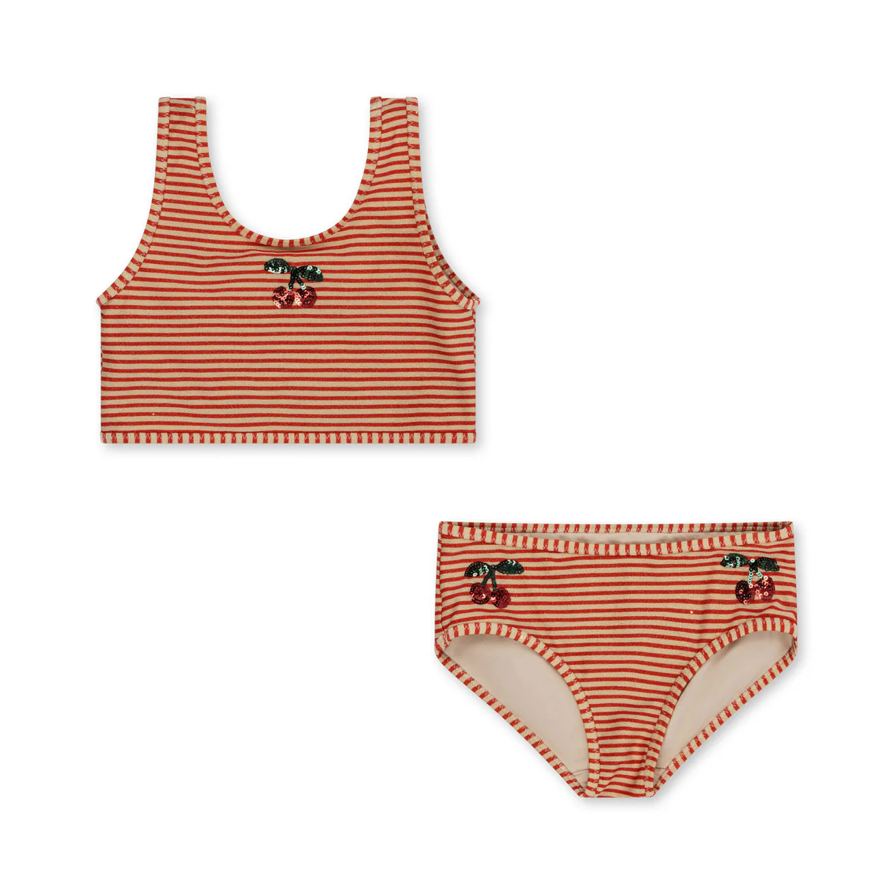 Konges Slojd Glitter Stripe Jade Swim Bikini