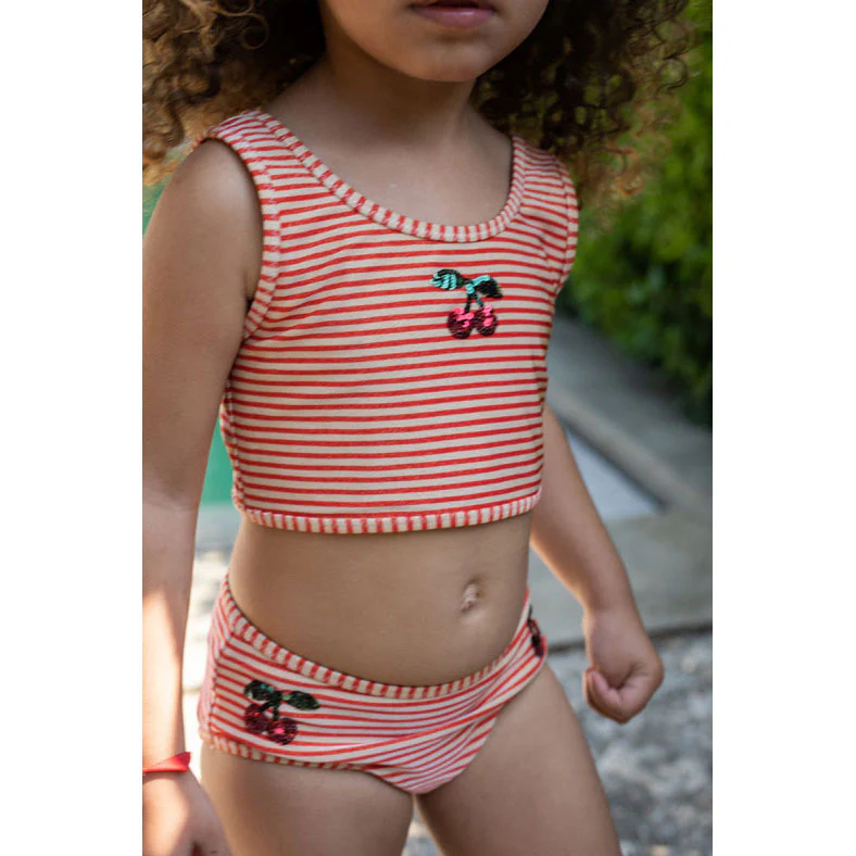 Konges Slojd Glitter Stripe Jade Swim Bikini - Image 2