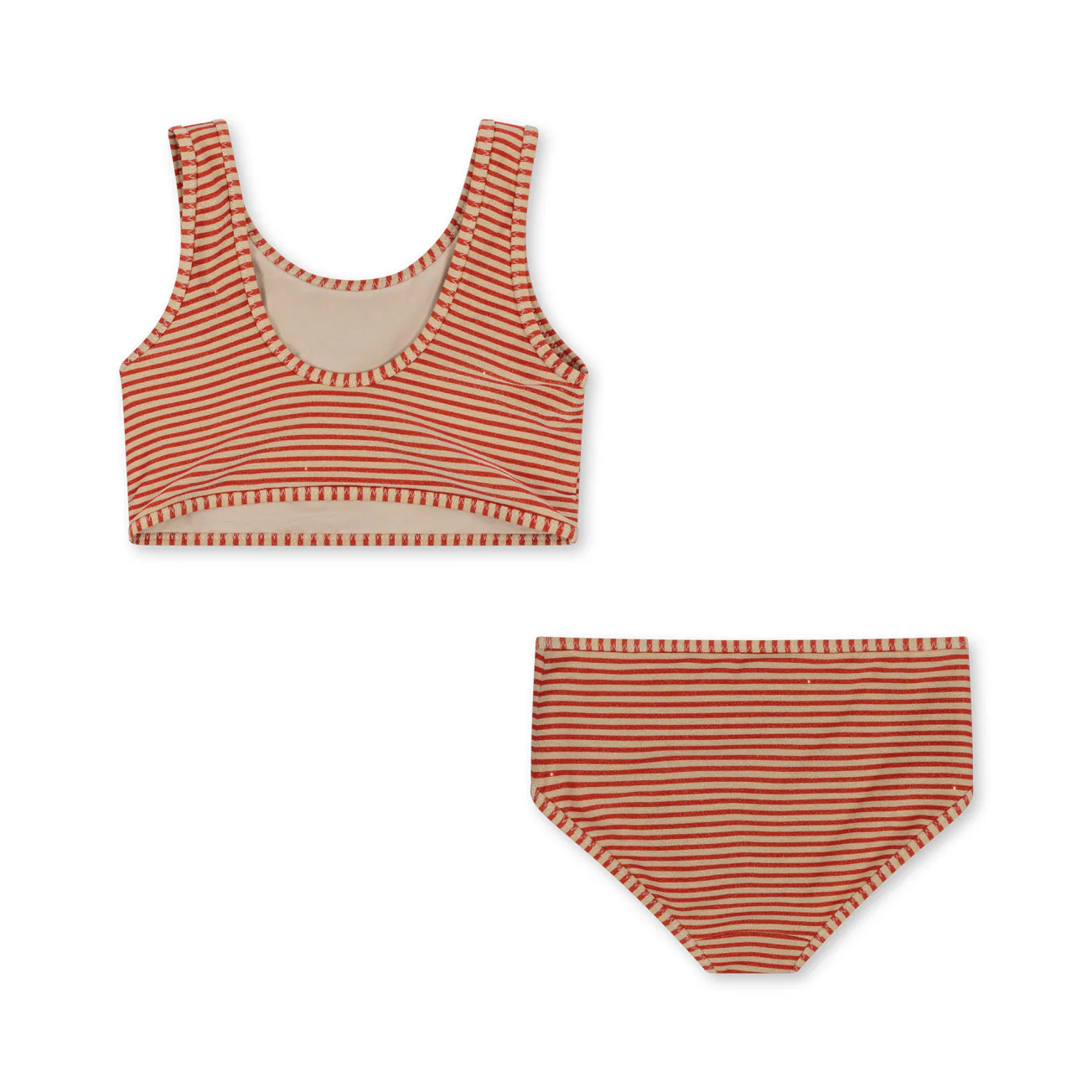 Konges Slojd Glitter Stripe Jade Swim Bikini - Image 3