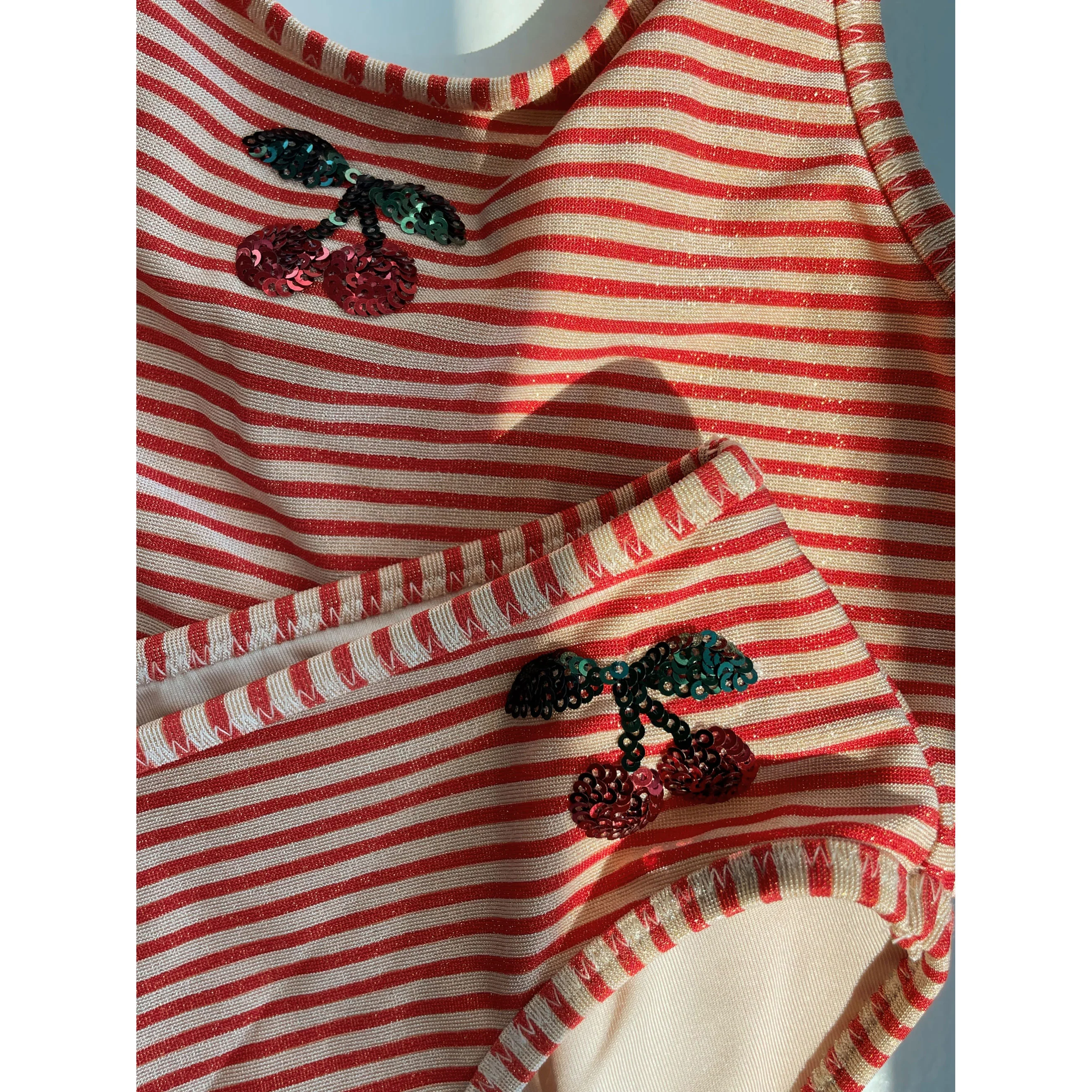 Konges Slojd Glitter Stripe Jade Swim Bikini - Image 5