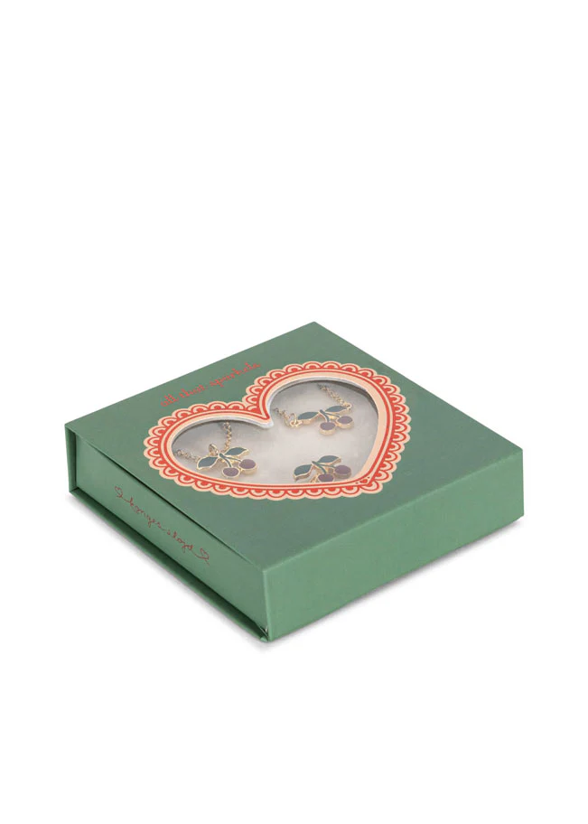 Konges Slojd Gold Cherry Jewelry Set - Image 2