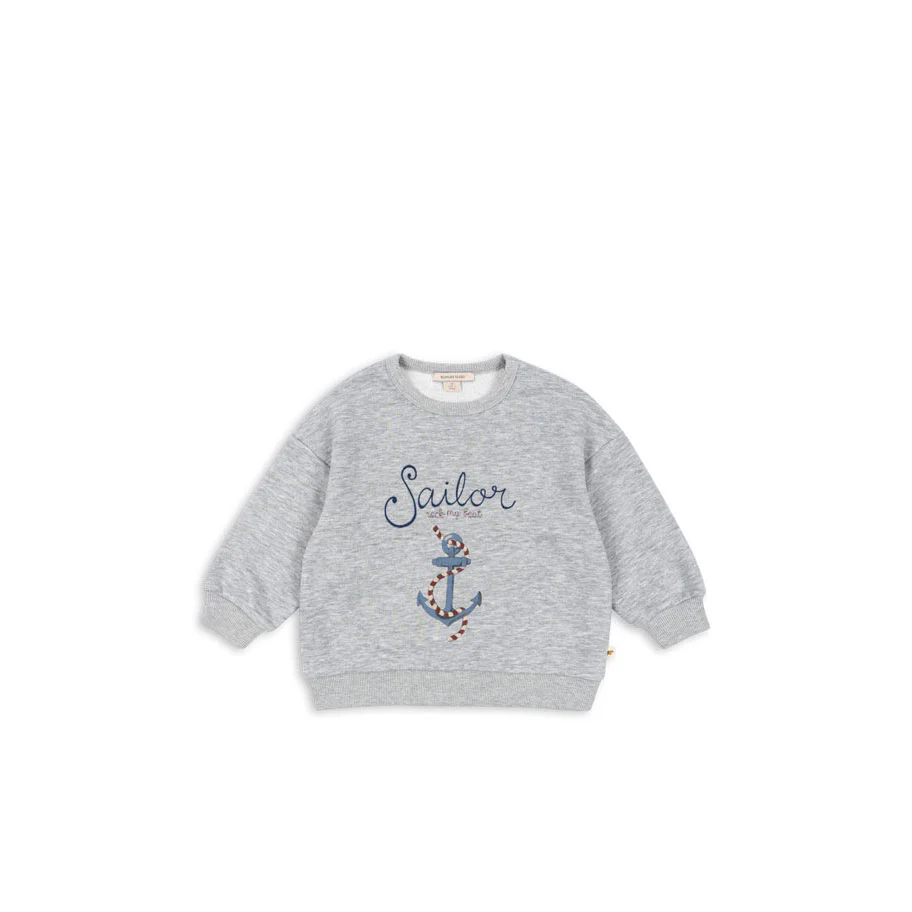 Konges Slojd Grey Melange Lou Sweatshirt
